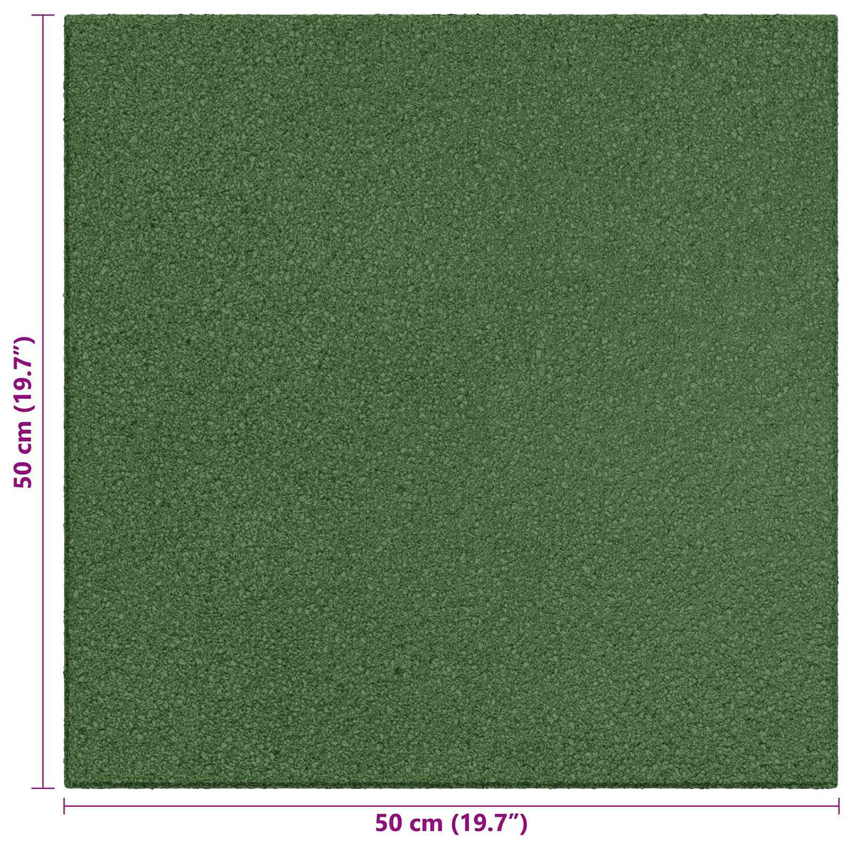 Fall Protection Tiles 6 pcs Green 50 x 50 cm Rubber