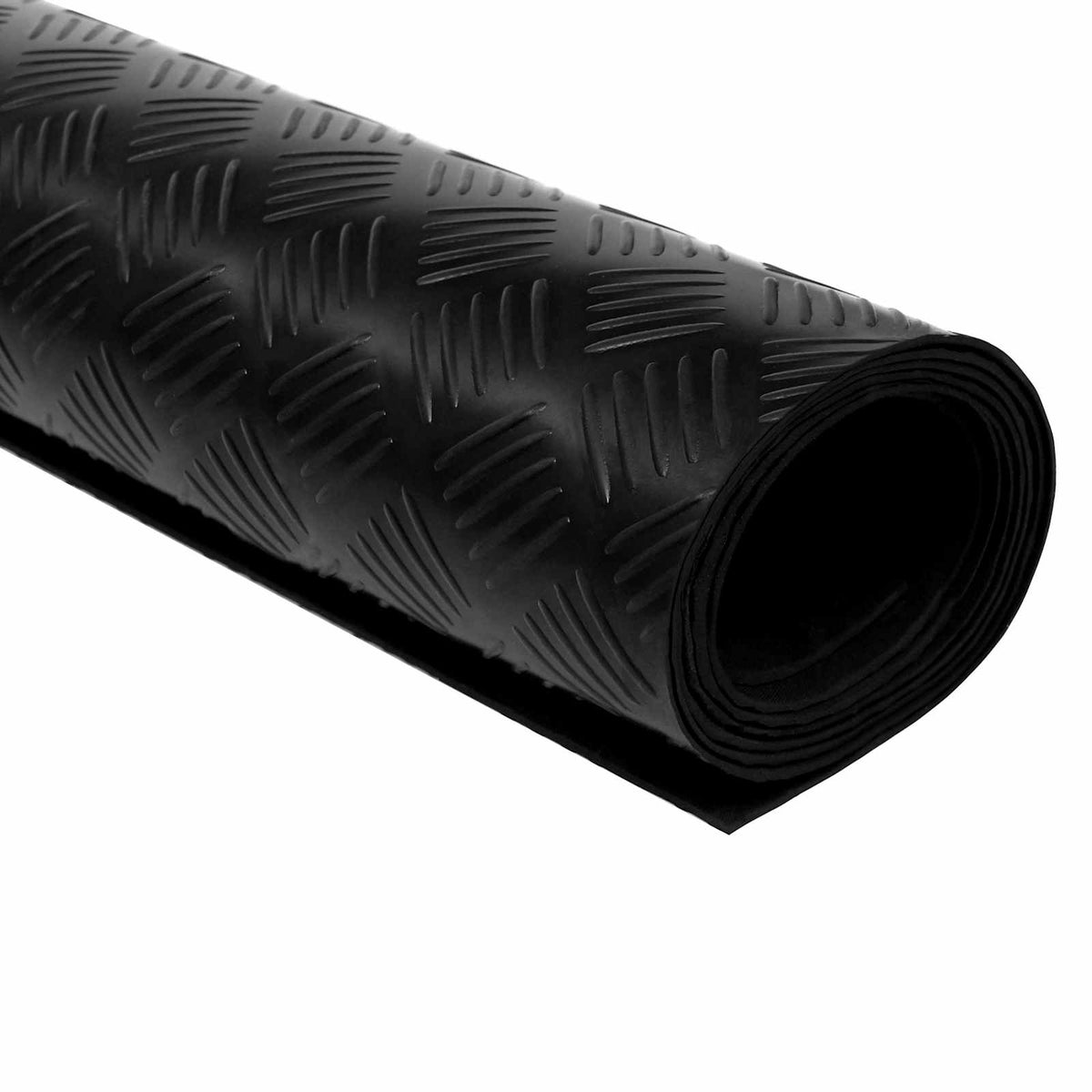 Floor Mat Black 1 x 2 m Rubber