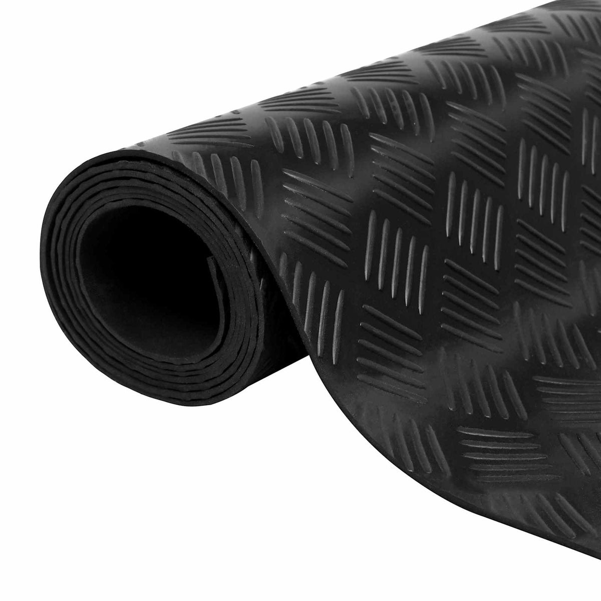 Floor Mat Black 1 x 5 m Rubber