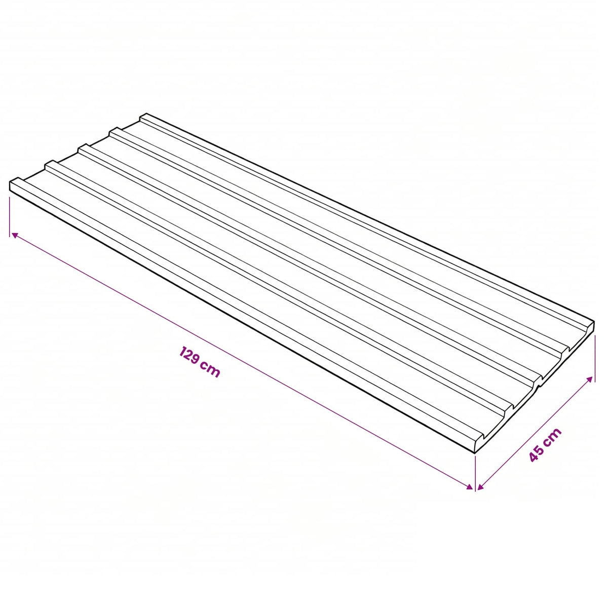 Roof Panel 12 pcs Grey 129 x 45 cm Galvanised steel