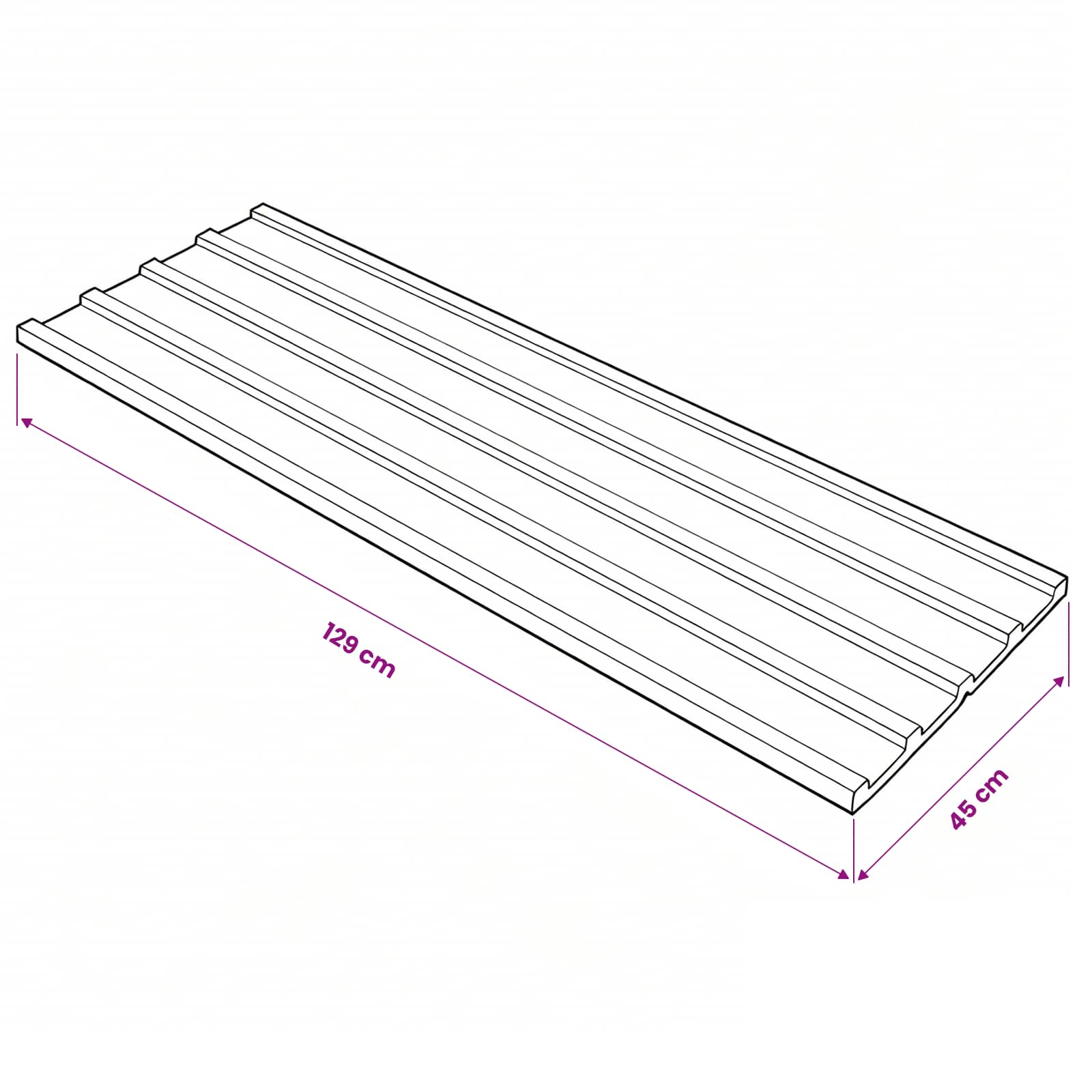 Roof Panel 12 pcs Grey 129 x 45 cm Galvanised steel
