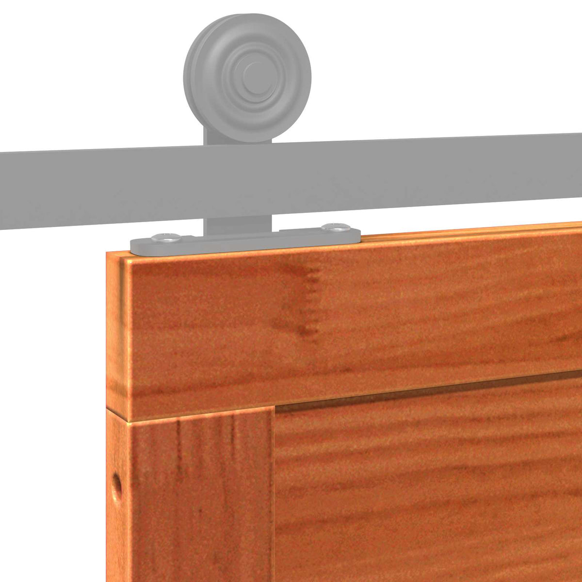 Barn Door Wax Brown 80 x 2,5 x 208 cm Solid Pine Wood