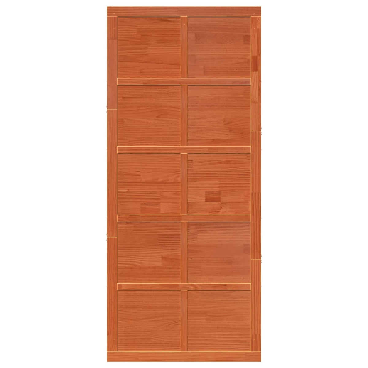 Barn Door Wax brown 80 x 2,5 x 208 cm Solid Pine Wood