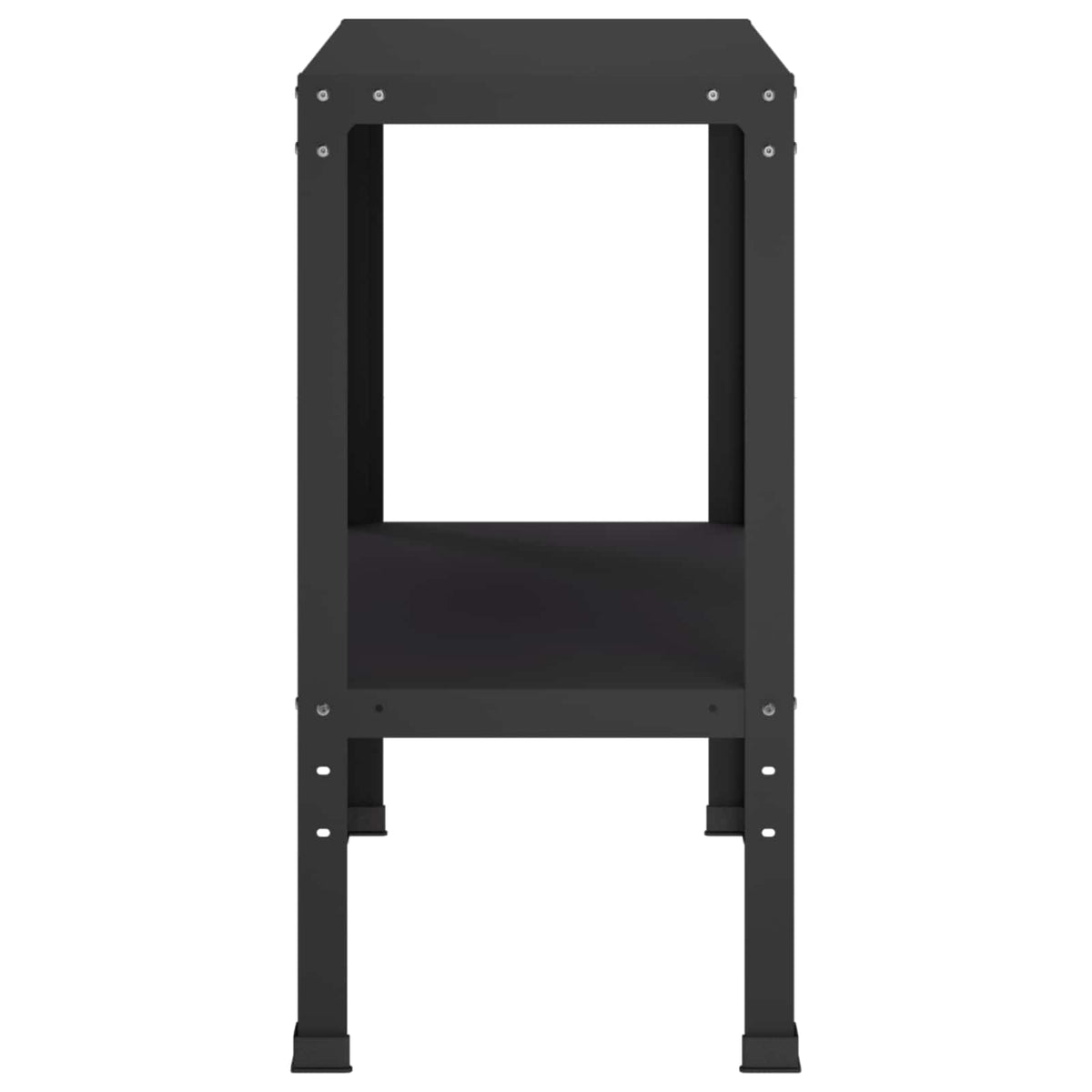 Potting Table 100 x 40 x 80 cm Powder-Coated Steel Black