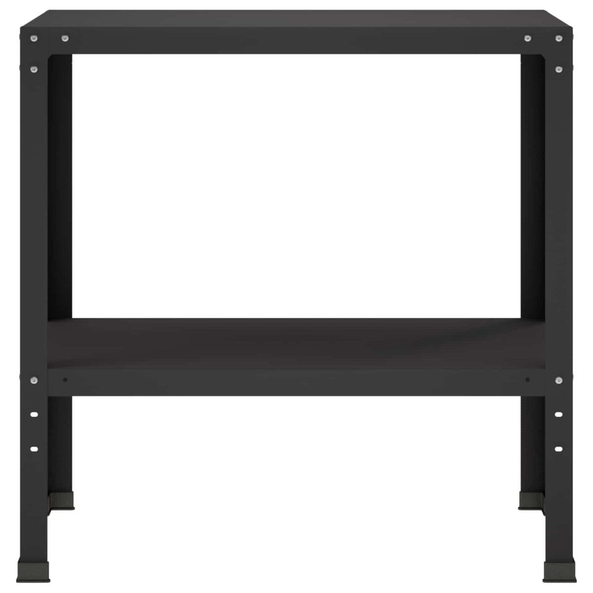 Potting Table 80 x 40 x 80 cm Powder-Coated Steel Black