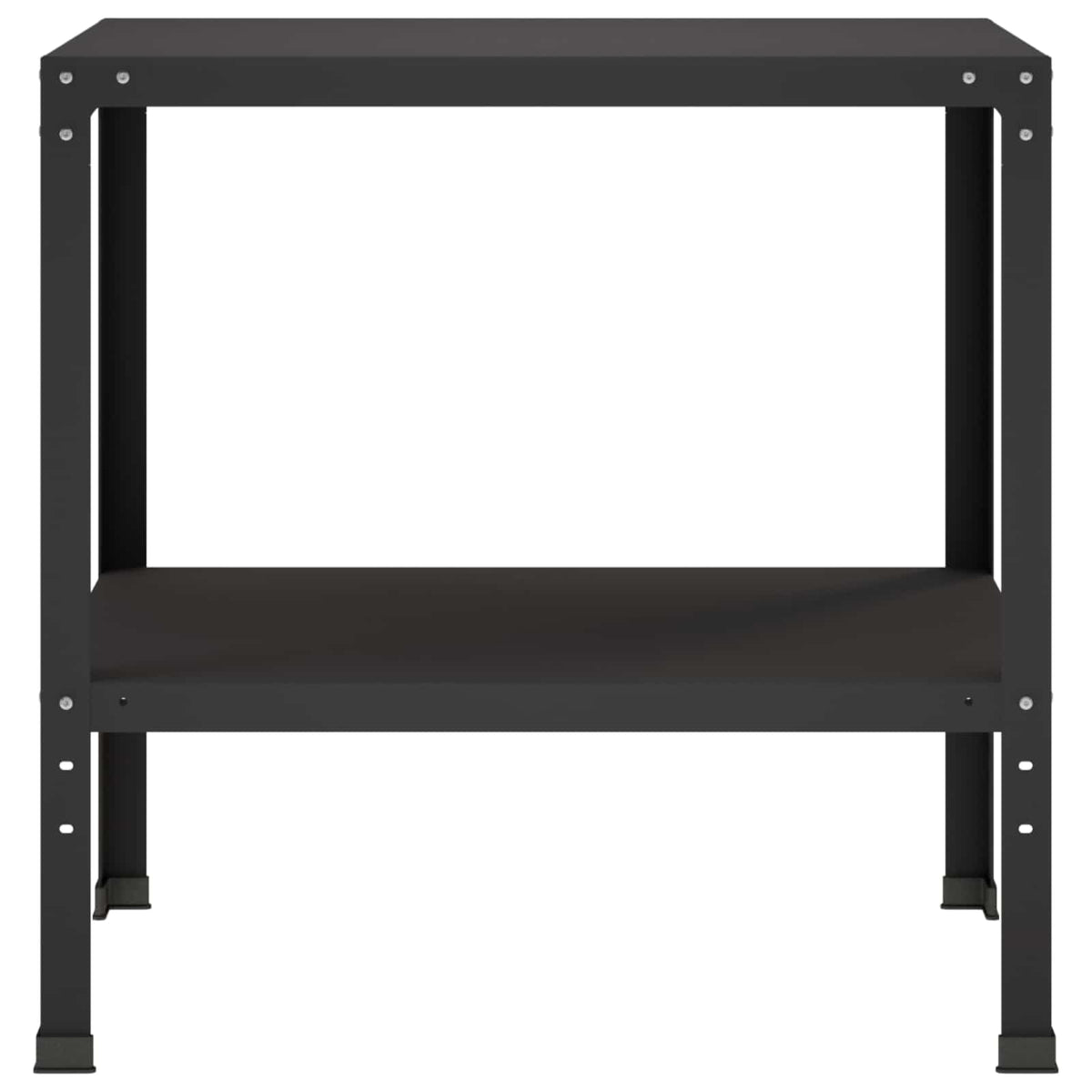 Potting Table 100 x 50 x 80 cm Powder-Coated Steel Black