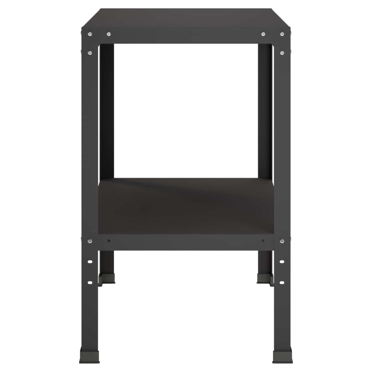 Potting Table 80 x 50 x 80 cm Powder-Coated Steel Black