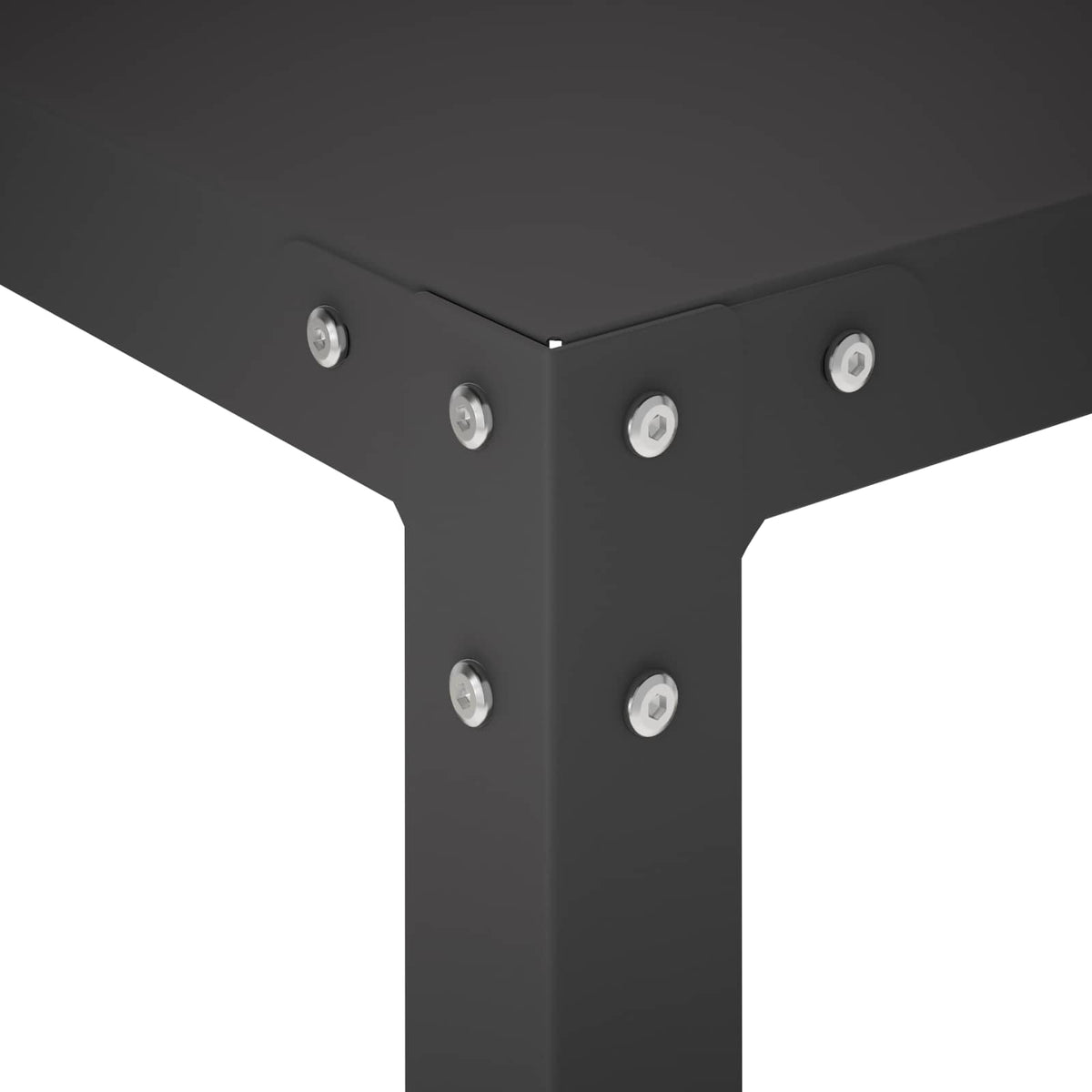 Potting Table 60 x 50 x 104 cm Powder-Coated Steel Black