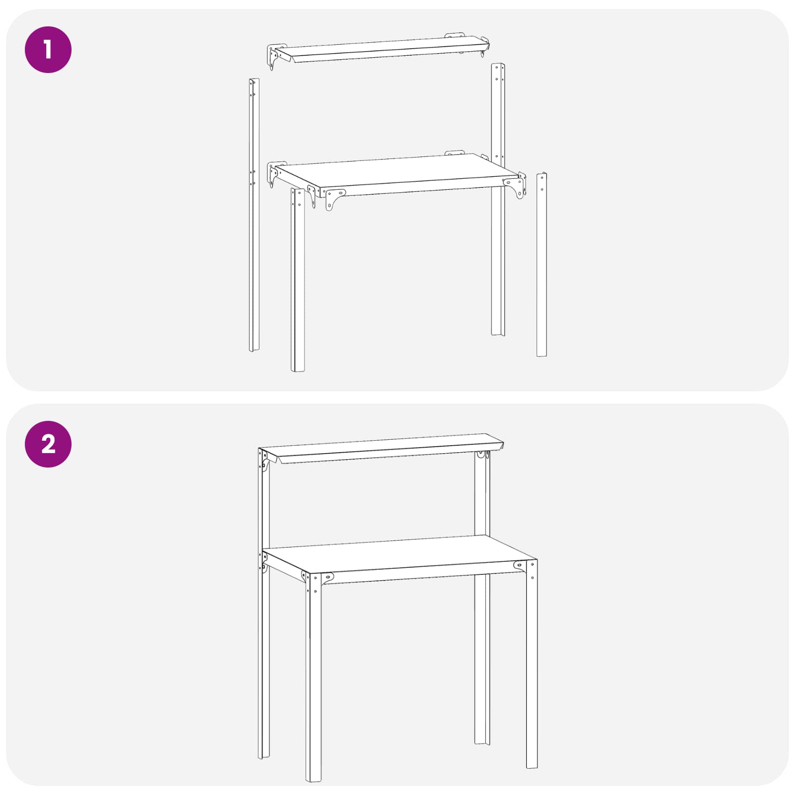 Potting Table 60 x 50 x 104 cm Powder-Coated Steel Black