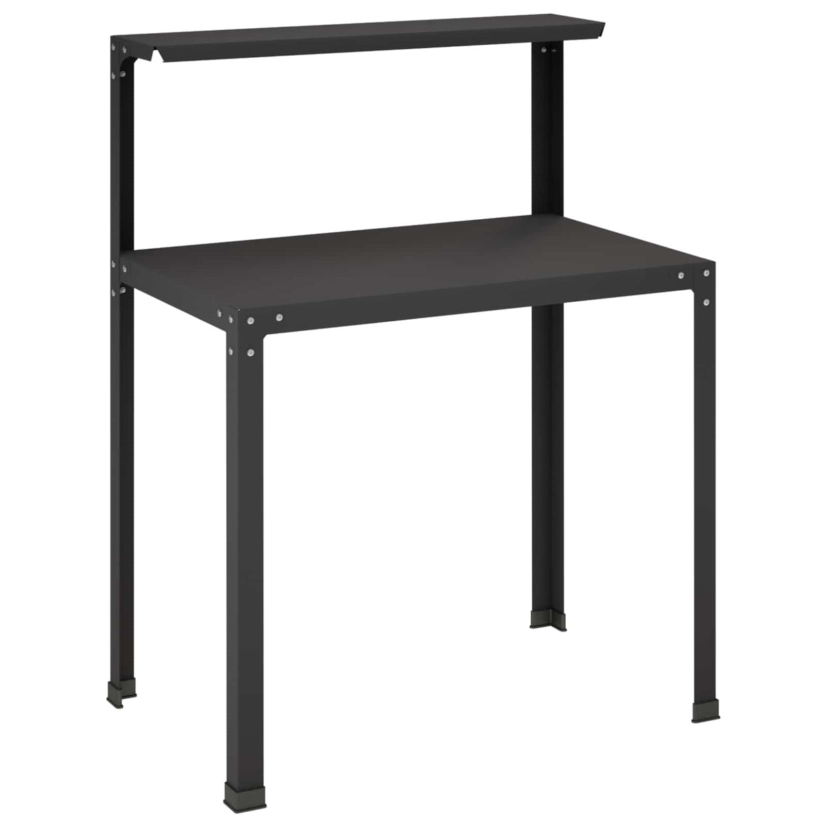 Potting Table 60 x 50 x 104 cm Powder-Coated Steel Black