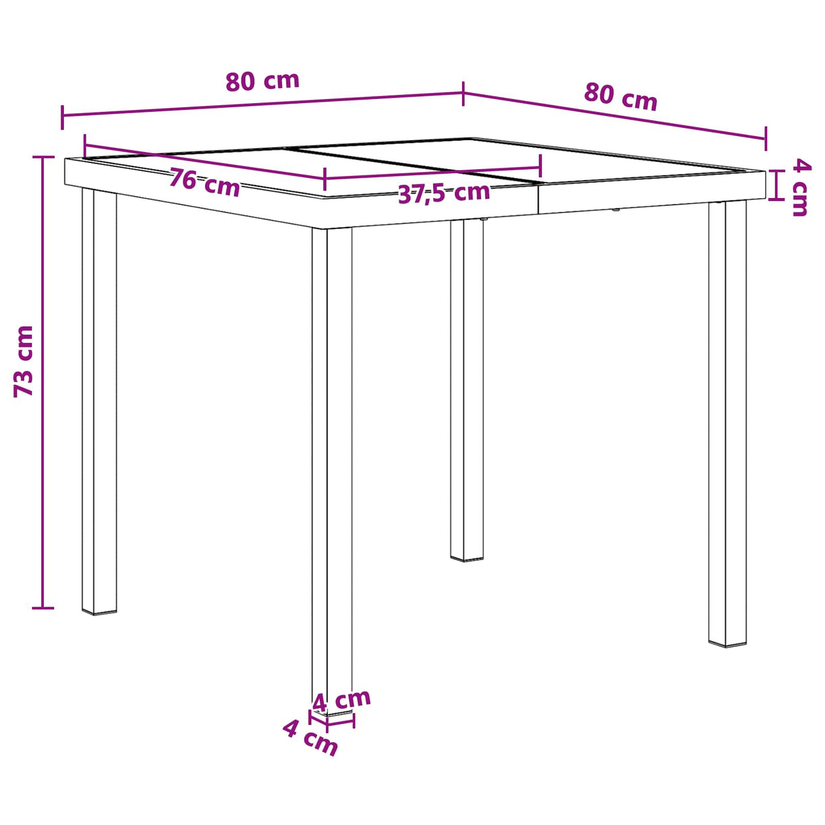 Garden Dining Set 5 pcs Black Textilene and Steel