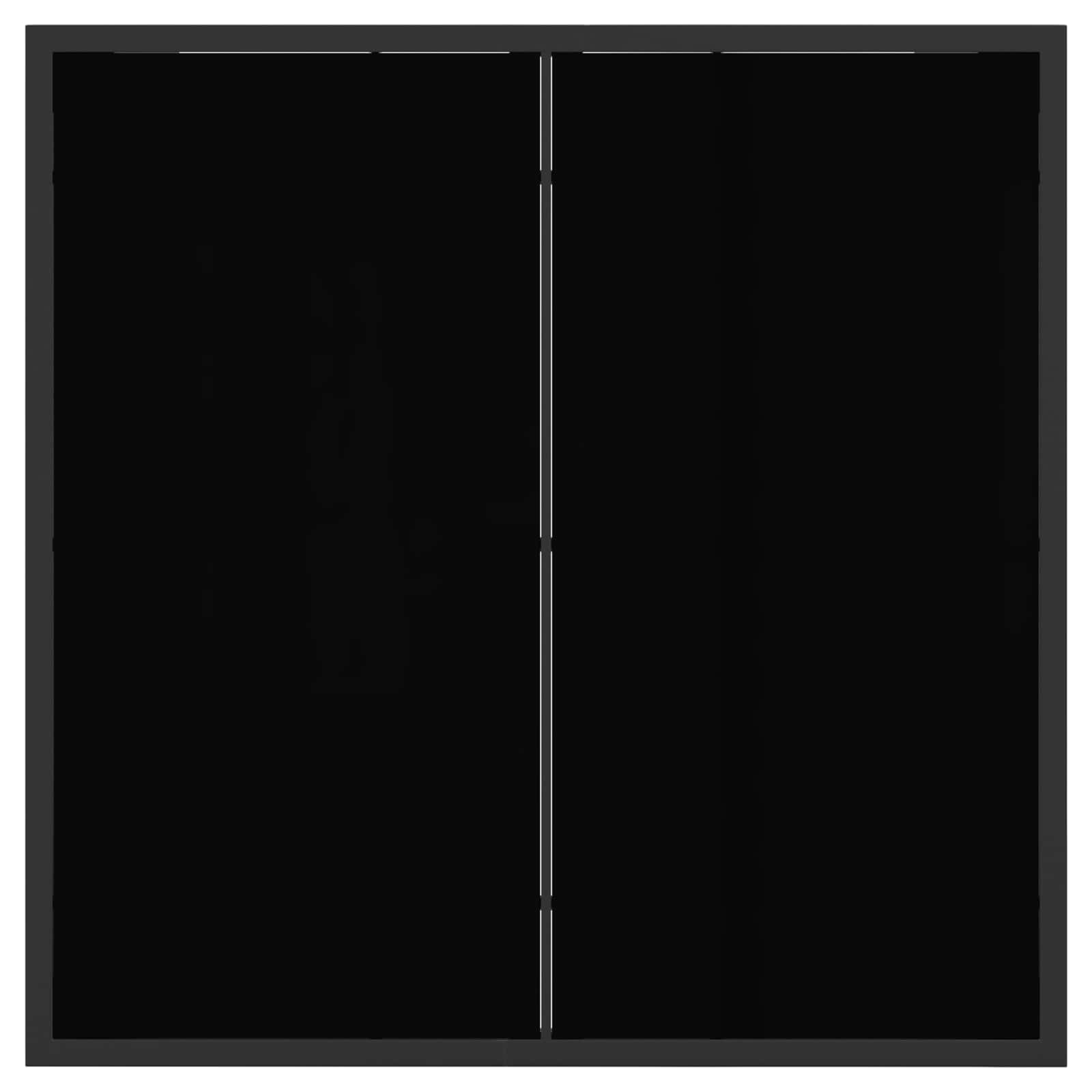 Garden Dining Set 5 pcs Black Textilene and Steel
