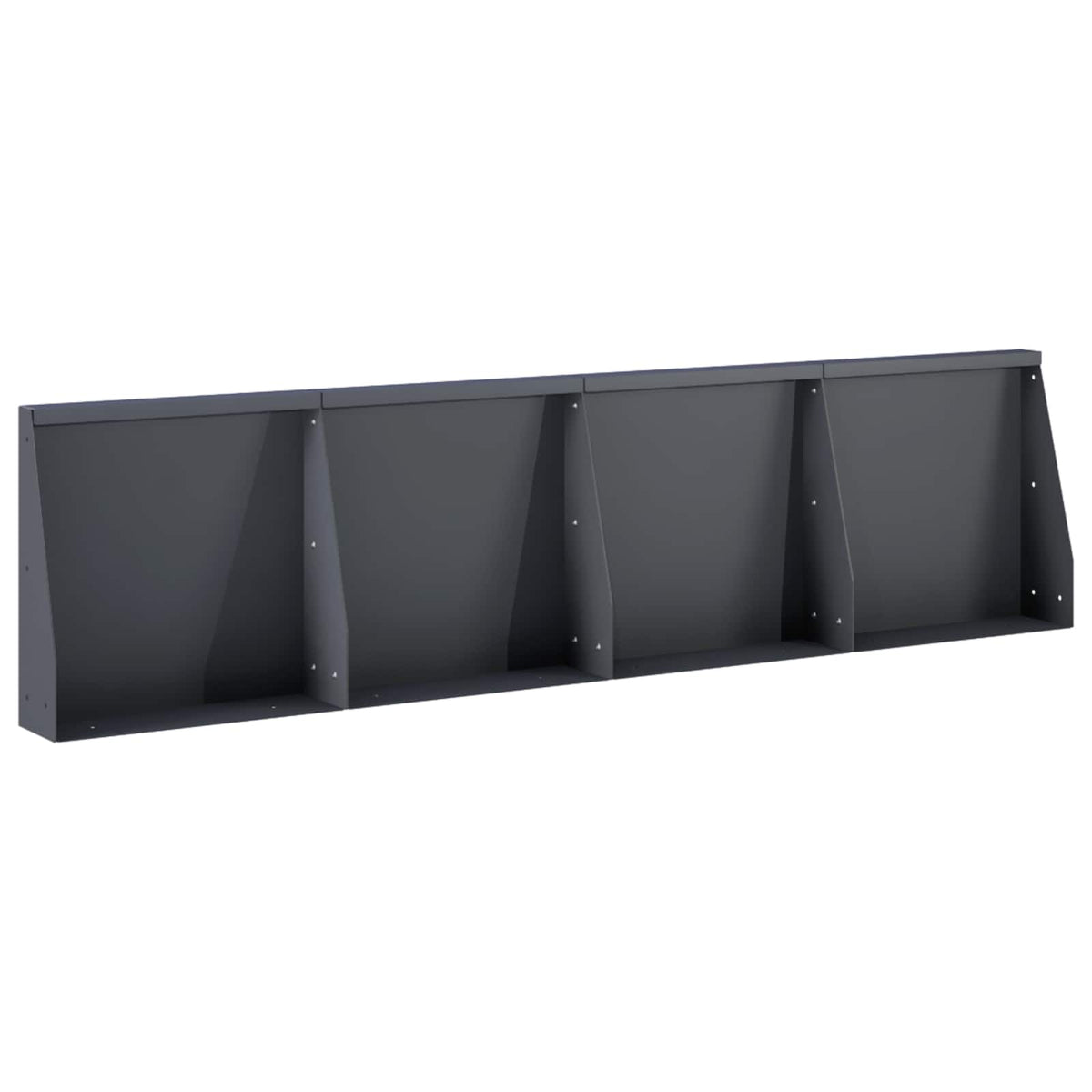 Retaining Wall 4 pcs 40 x 12 x 30 cm Steel Anthracite
