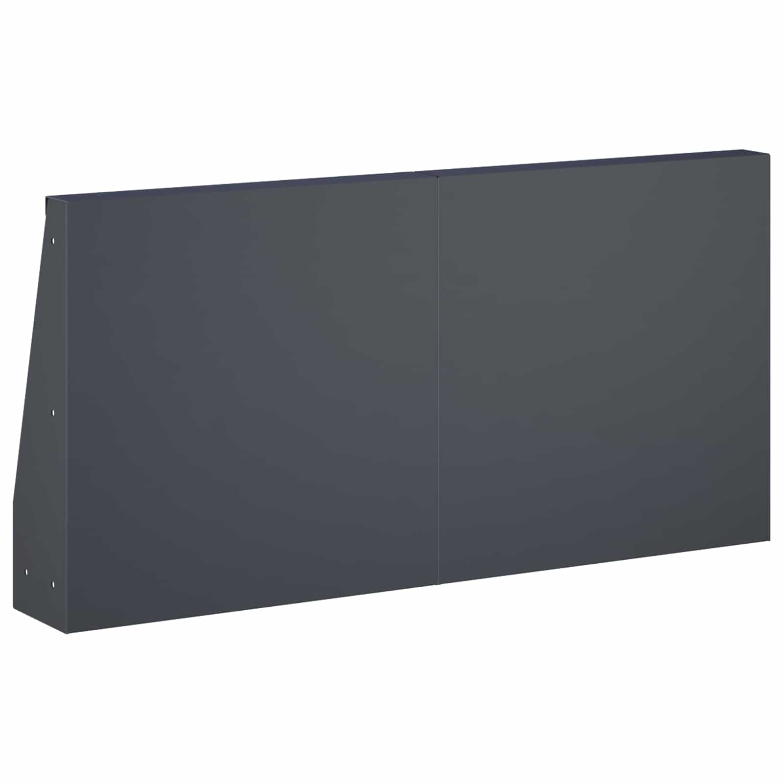 Retaining Wall 4 pcs 40 x 12 x 30 cm Steel Anthracite