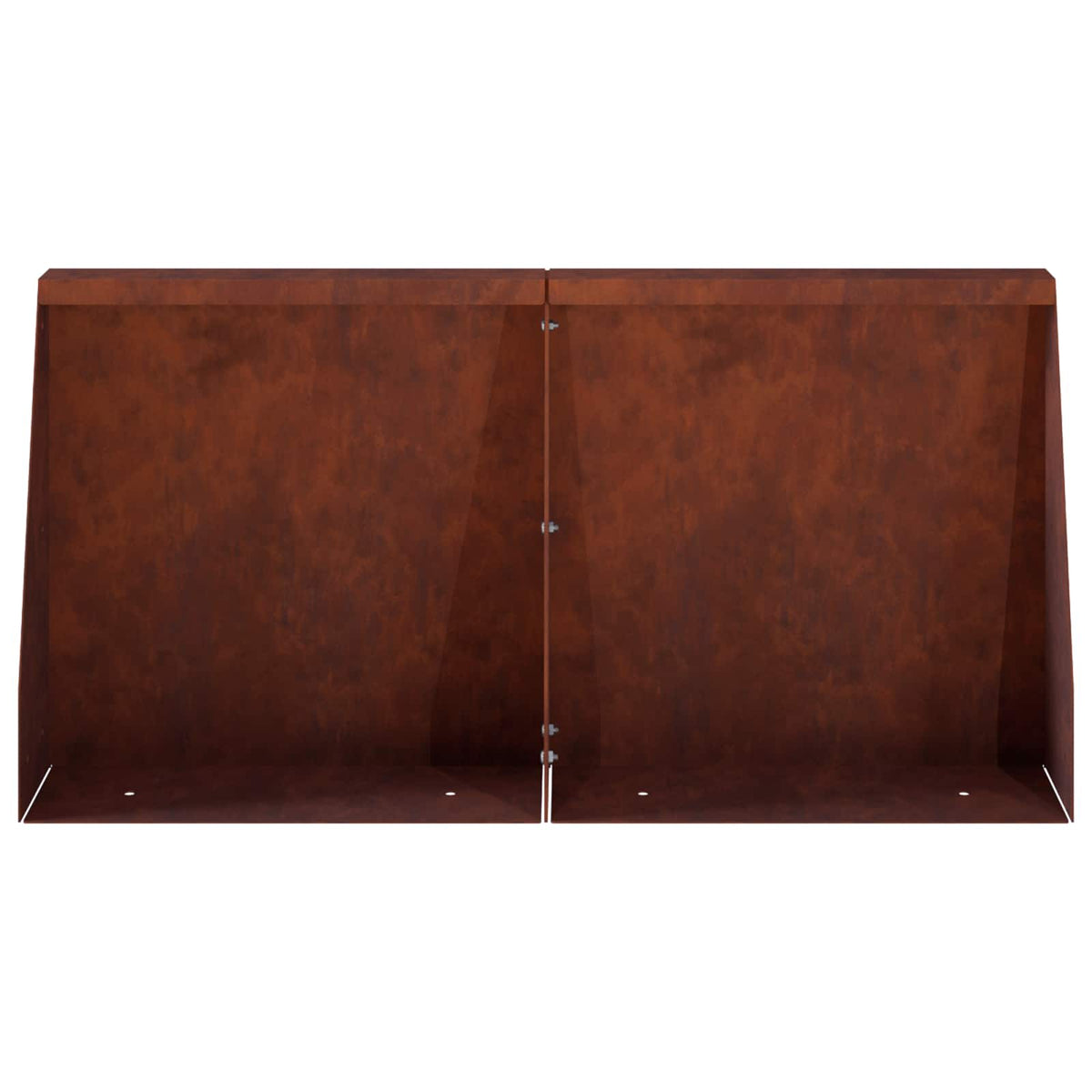 Retaining Wall 4 pcs 40 x 12 x 40 cm Weathering Steel Rusty