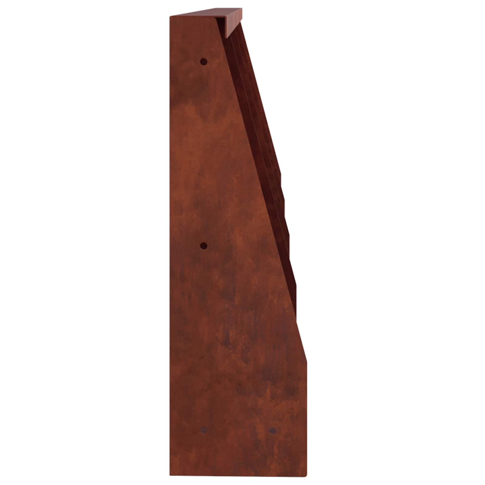 Retaining Wall 4 pcs 40 x 12 x 40 cm Weathering Steel Rusty