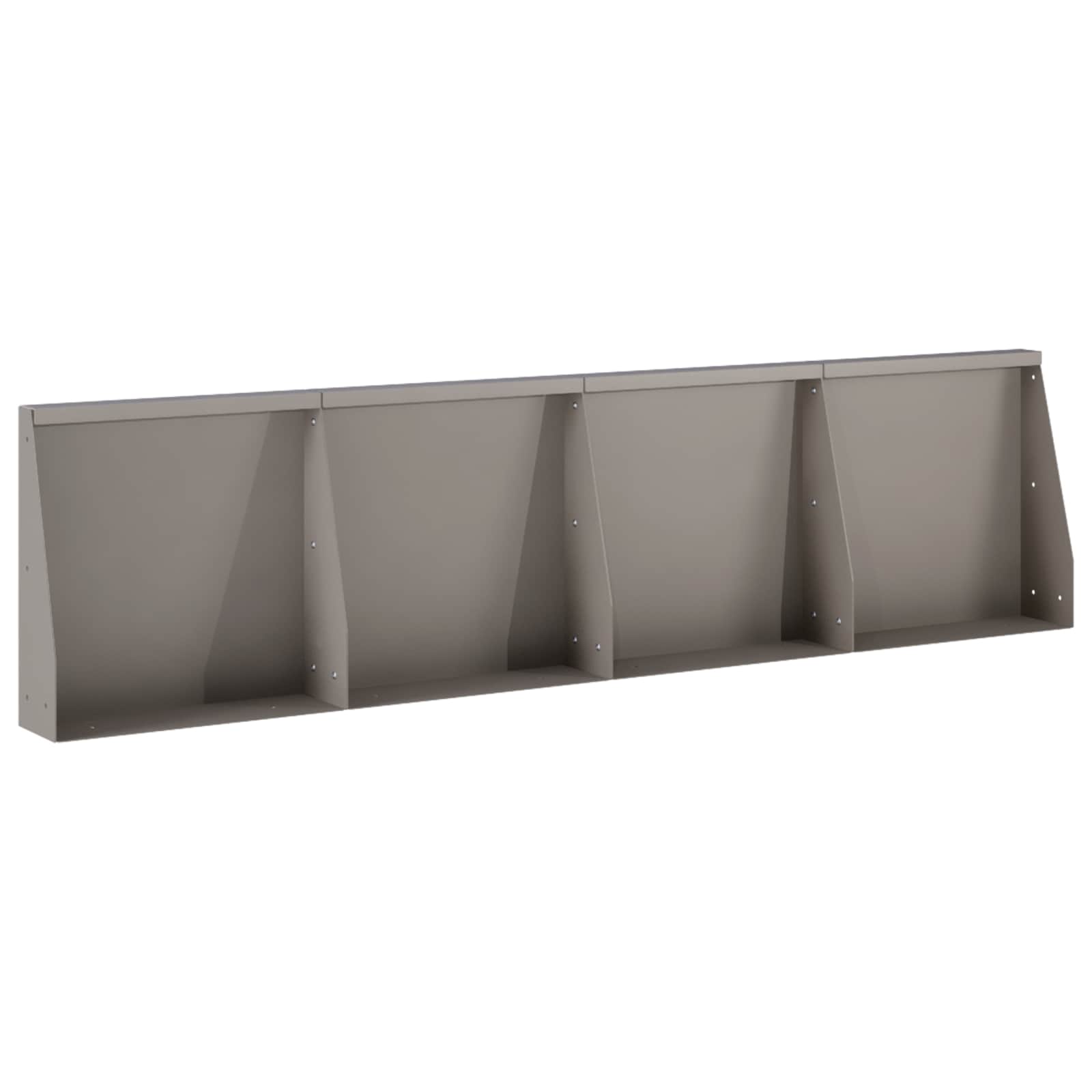 Retaining Wall 4 pcs 40 x 12 x 50 cm Weathering Steel Rusty