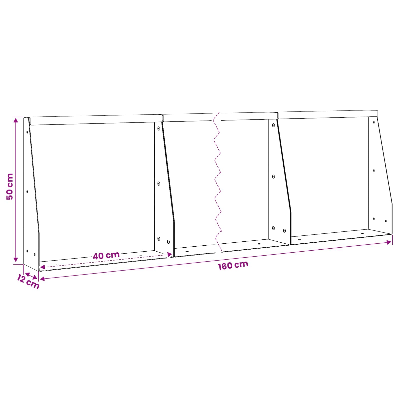 Retaining Wall 4 pcs 40 x 12 x 50 cm Weathering Steel Rusty