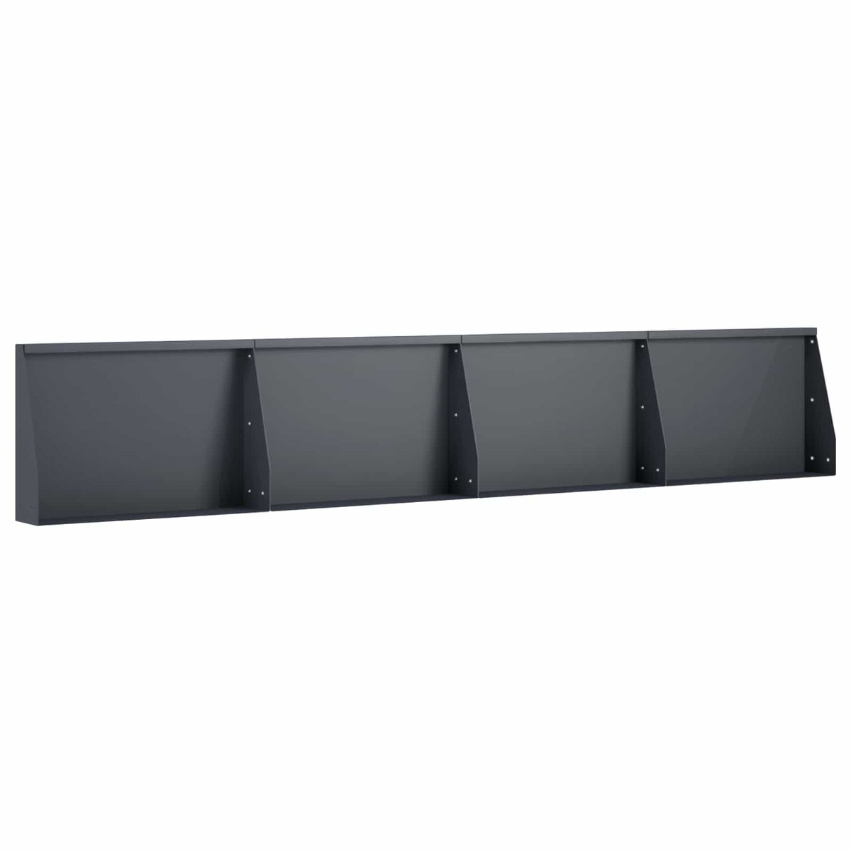 Retaining Wall 4 pcs 60 x 12 x 30 cm Steel Anthracite