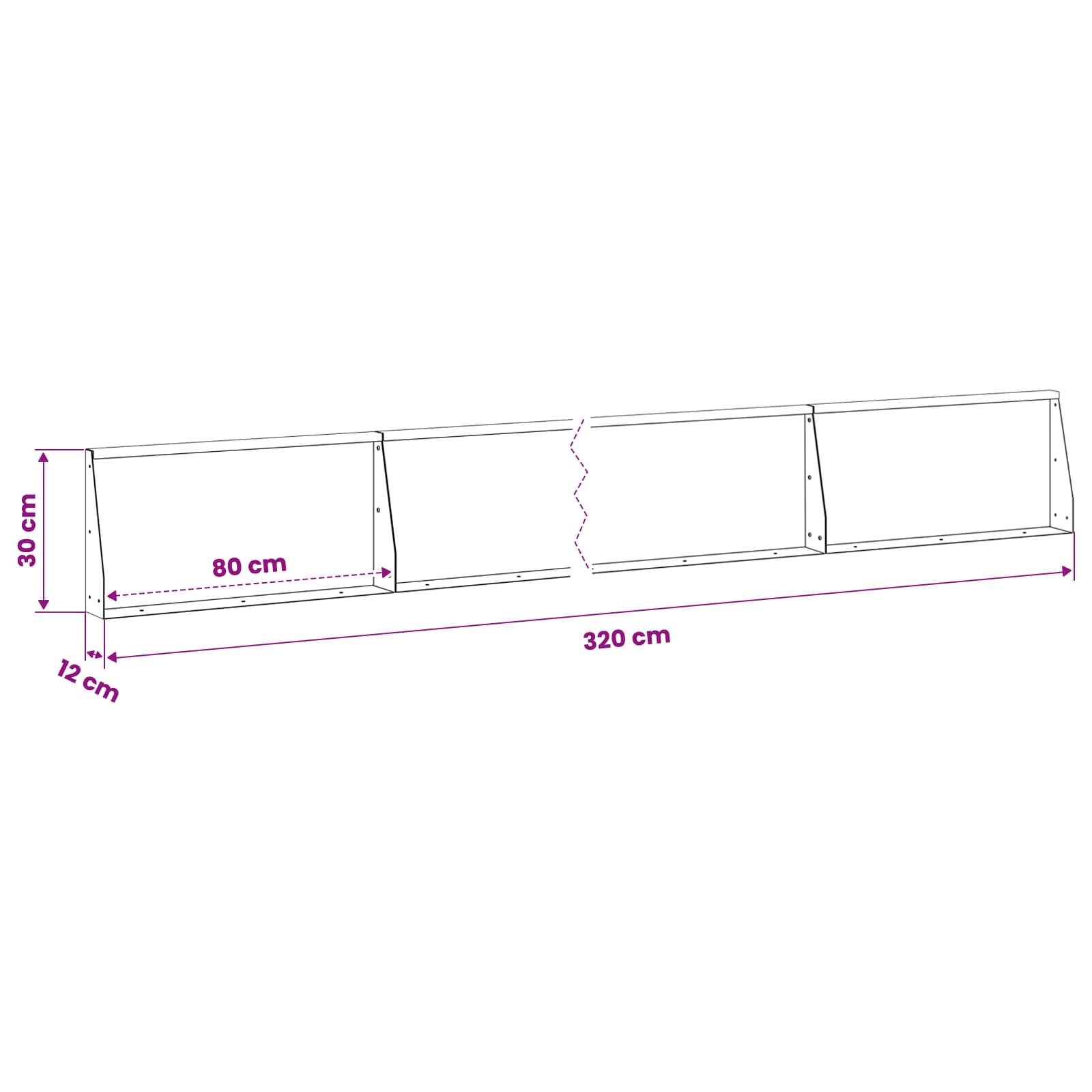 Retaining Wall 4 pcs 80 x 12 x 30 cm Steel Anthracite