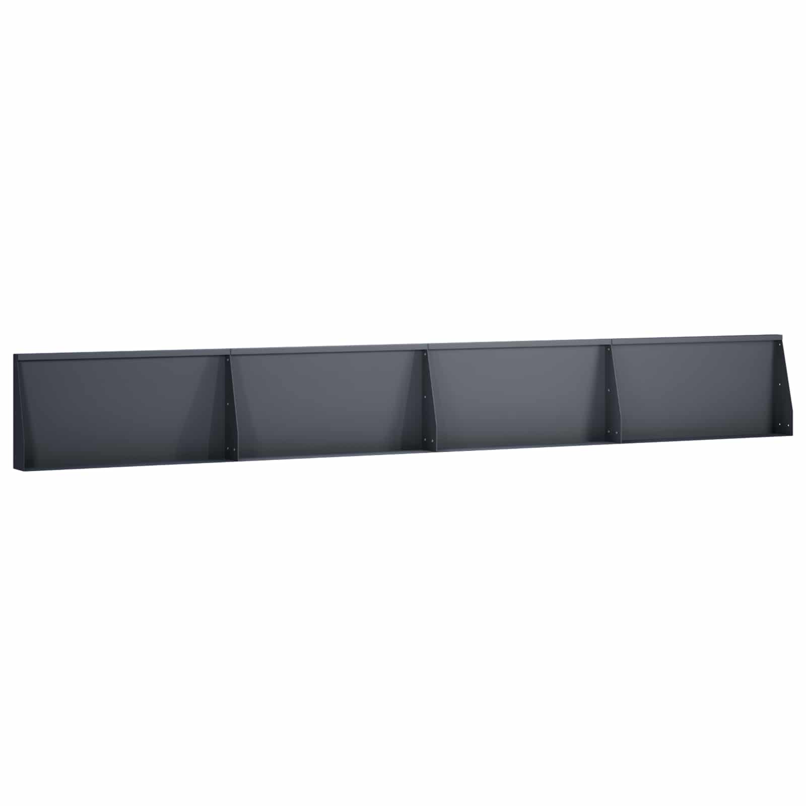 Retaining Wall 4 pcs 80 x 12 x 40 cm Steel Anthracite