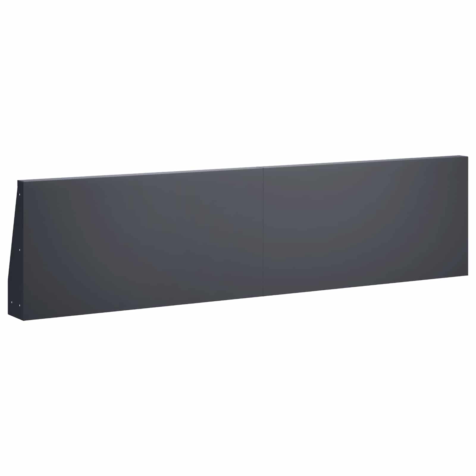 Retaining Wall 4 pcs 80 x 12 x 40 cm Steel Anthracite