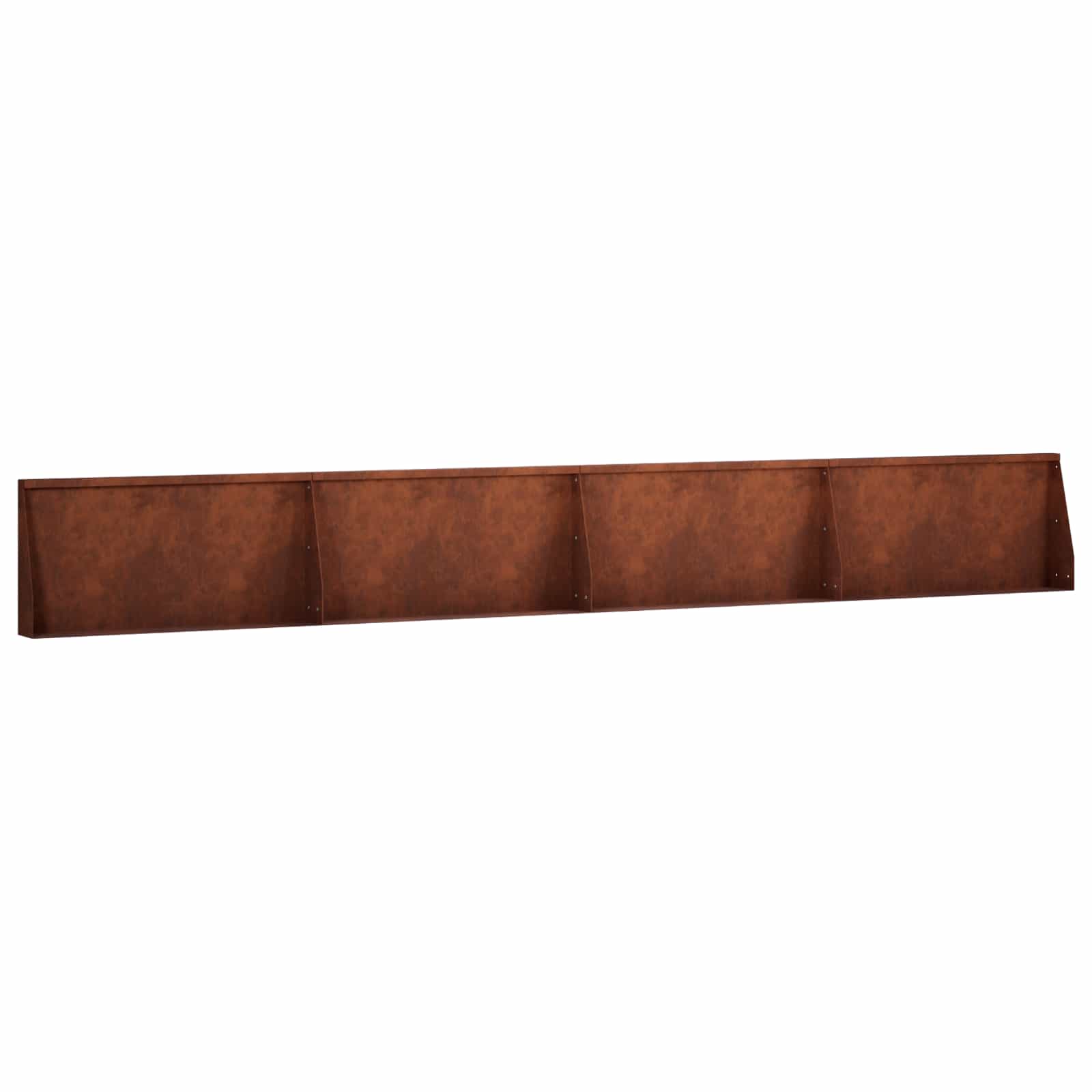 Retaining Wall 4 pcs 80 x 12 x 40 cm Weathering Steel Rusty