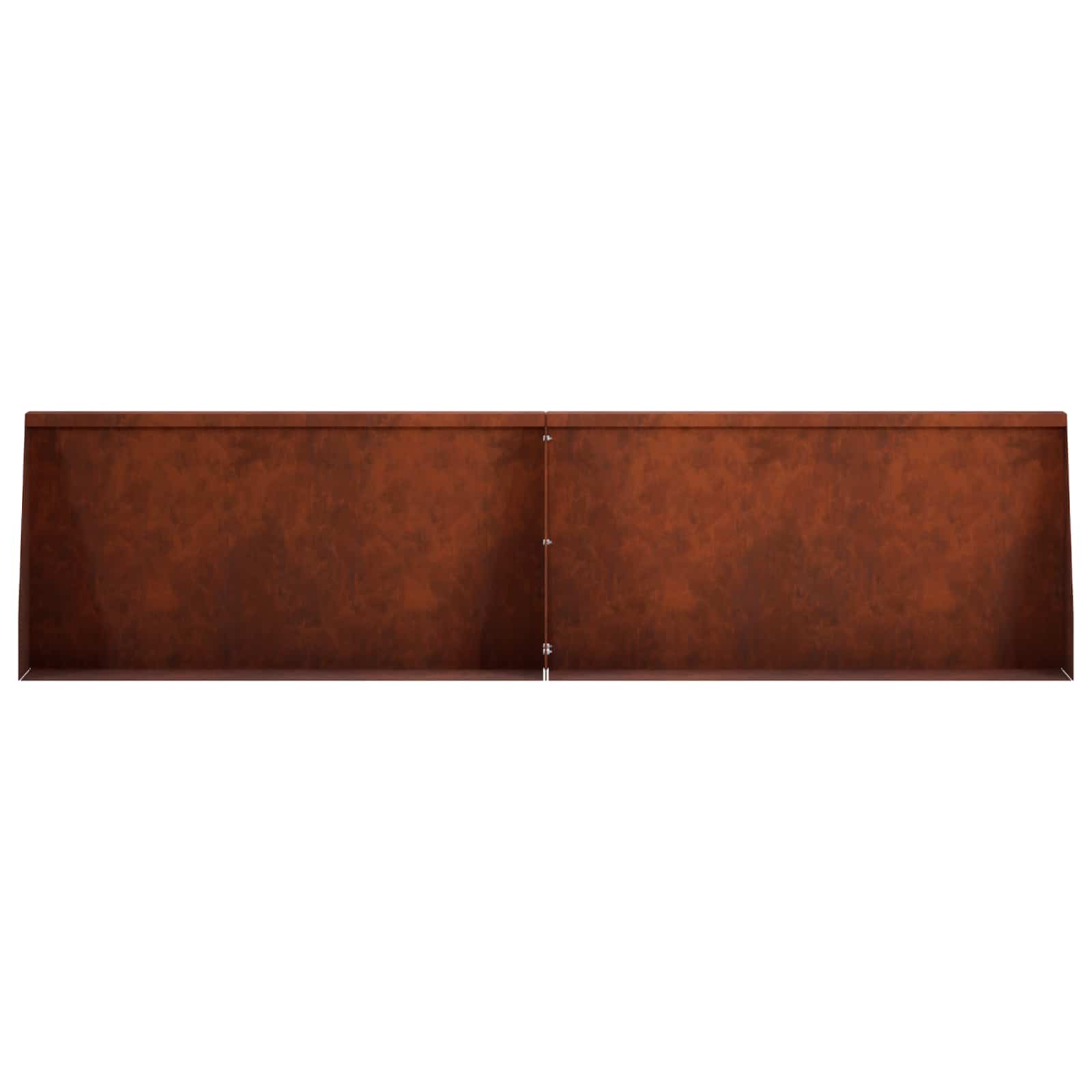 Retaining Wall 4 pcs 80 x 12 x 50 cm Weathering Steel Rusty