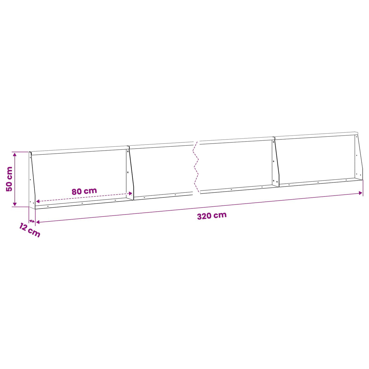 Retaining Wall 4 pcs 80 x 12 x 50 cm Weathering Steel Rusty