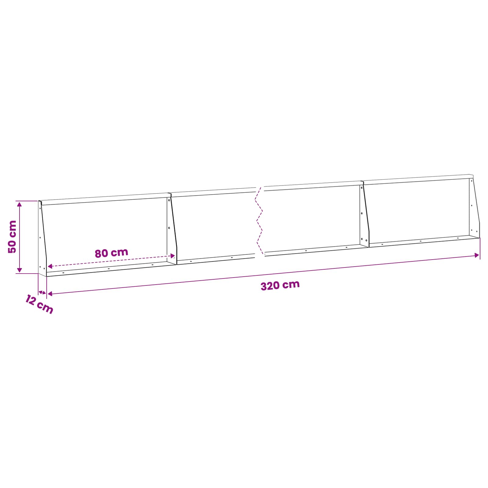 Retaining Wall 4 pcs 80 x 12 x 50 cm Weathering Steel Rusty