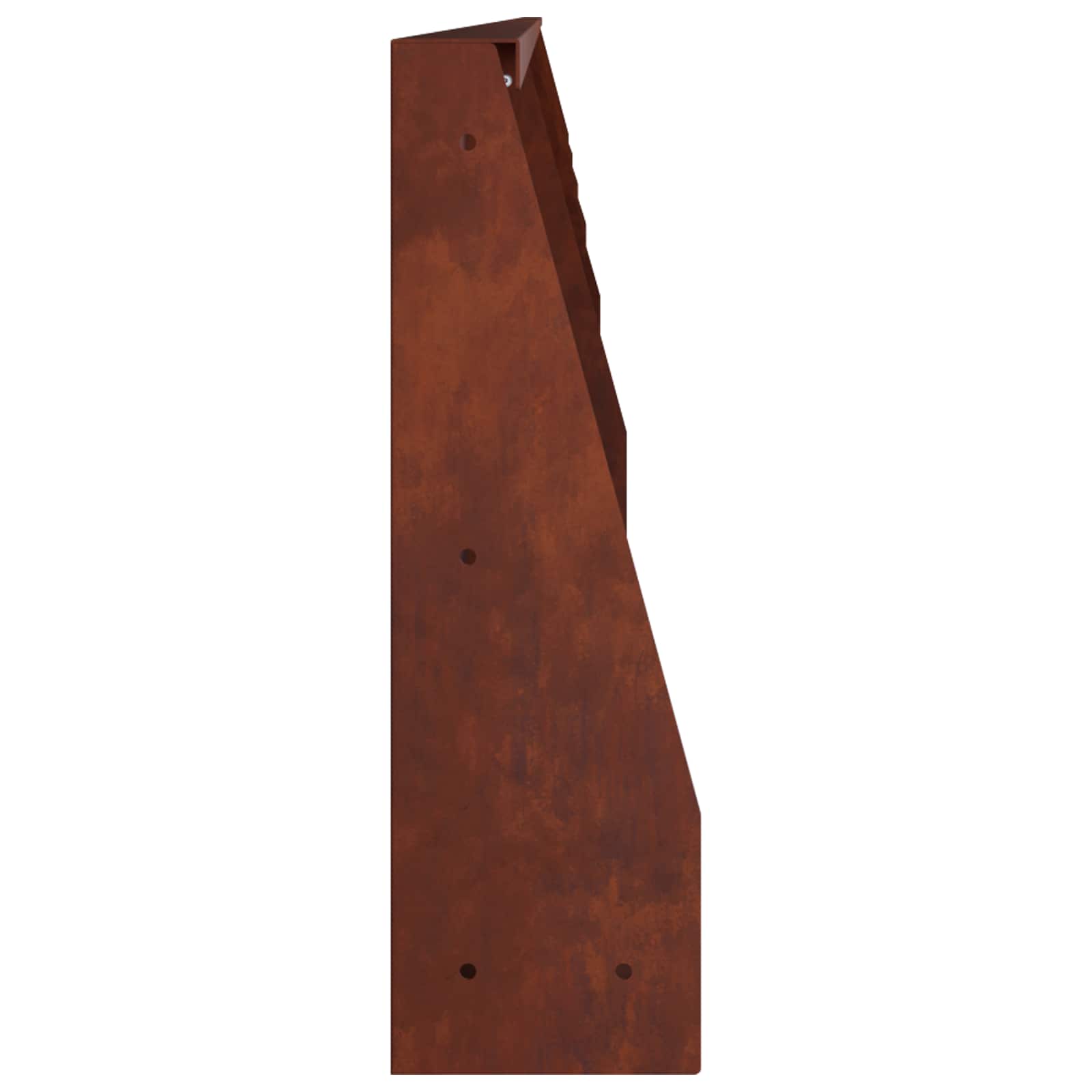Retaining Wall 6 pcs 100 x 12 x 40 cm Weathering Steel Rusty