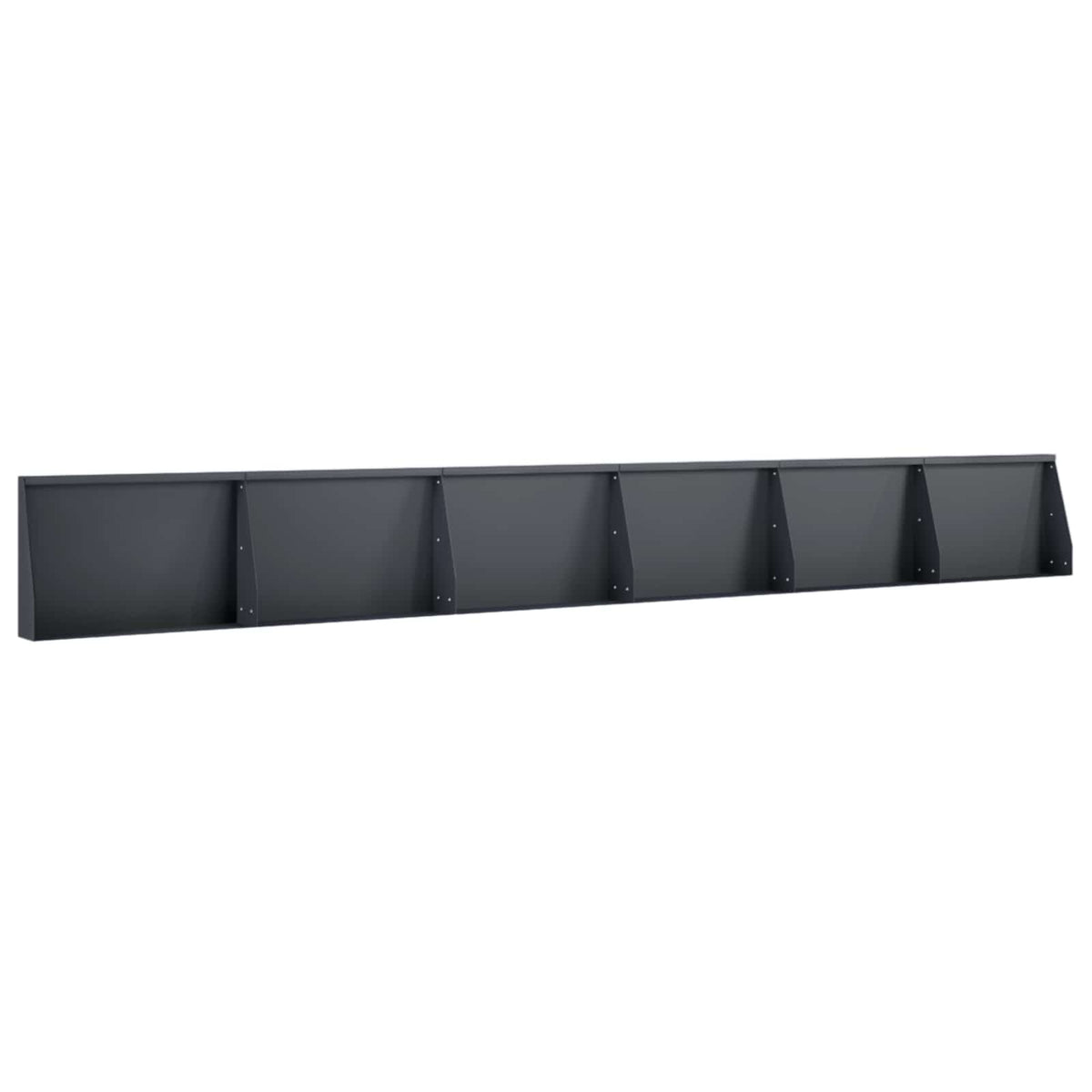 Retaining Wall 6 pcs 60 x 12 x 40 cm Steel Anthracite
