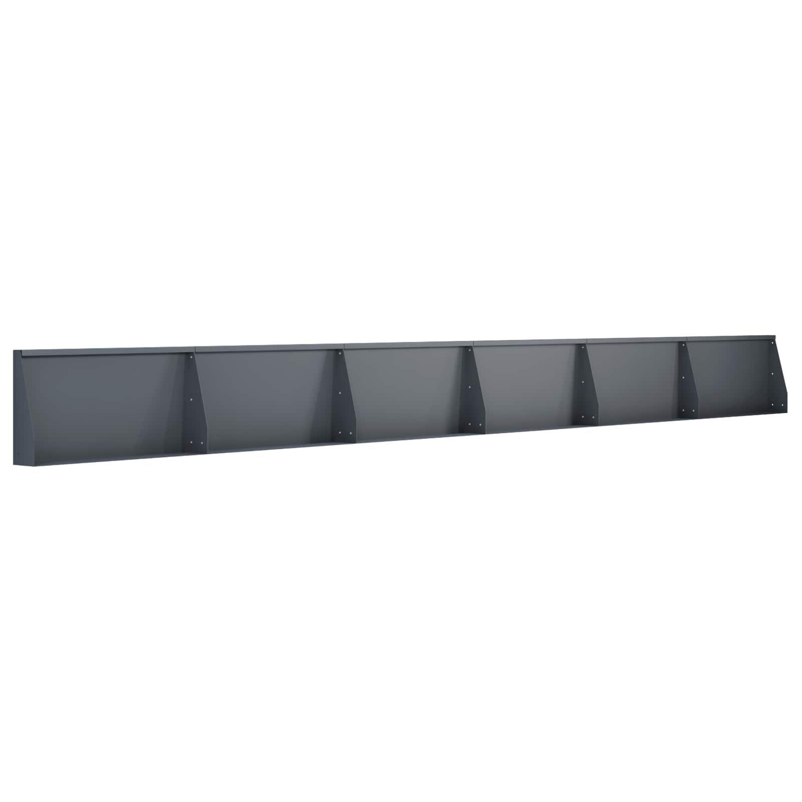 Retaining Wall 6 pcs 80 x 12 x 40 cm Steel Anthracite