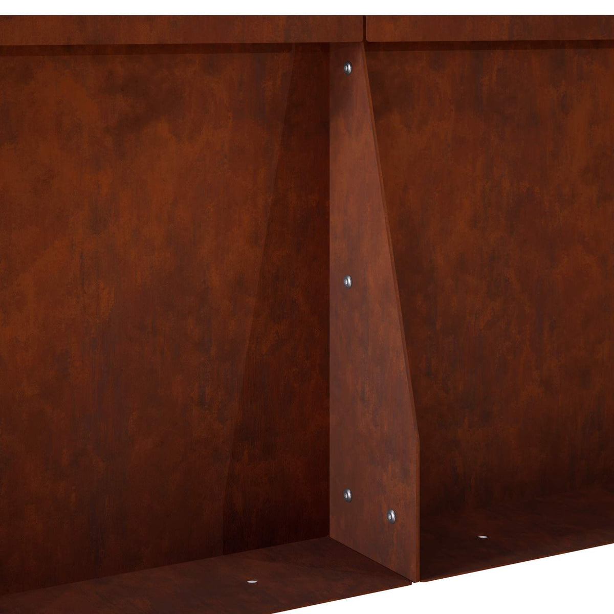 Retaining Wall 4 pcs 100 x 100 x 30 cm Weathering Steel Rusty