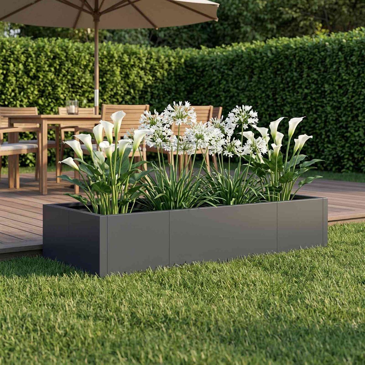 Retaining Wall 6 pcs 200 x 100 x 30 cm Steel Anthracite