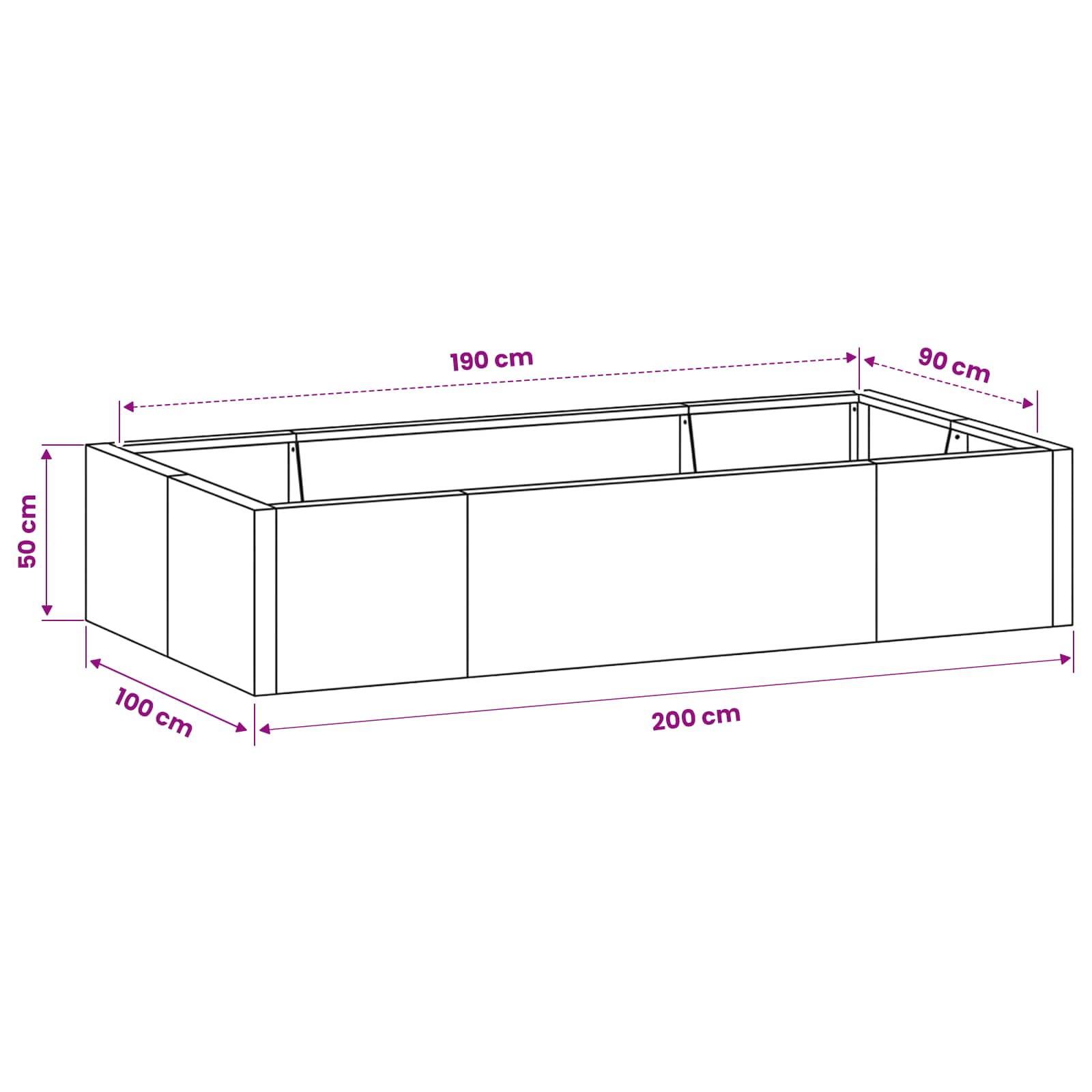 Retaining Wall 6 pcs 200 x 100 x 50 cm Weathering Steel Rusty