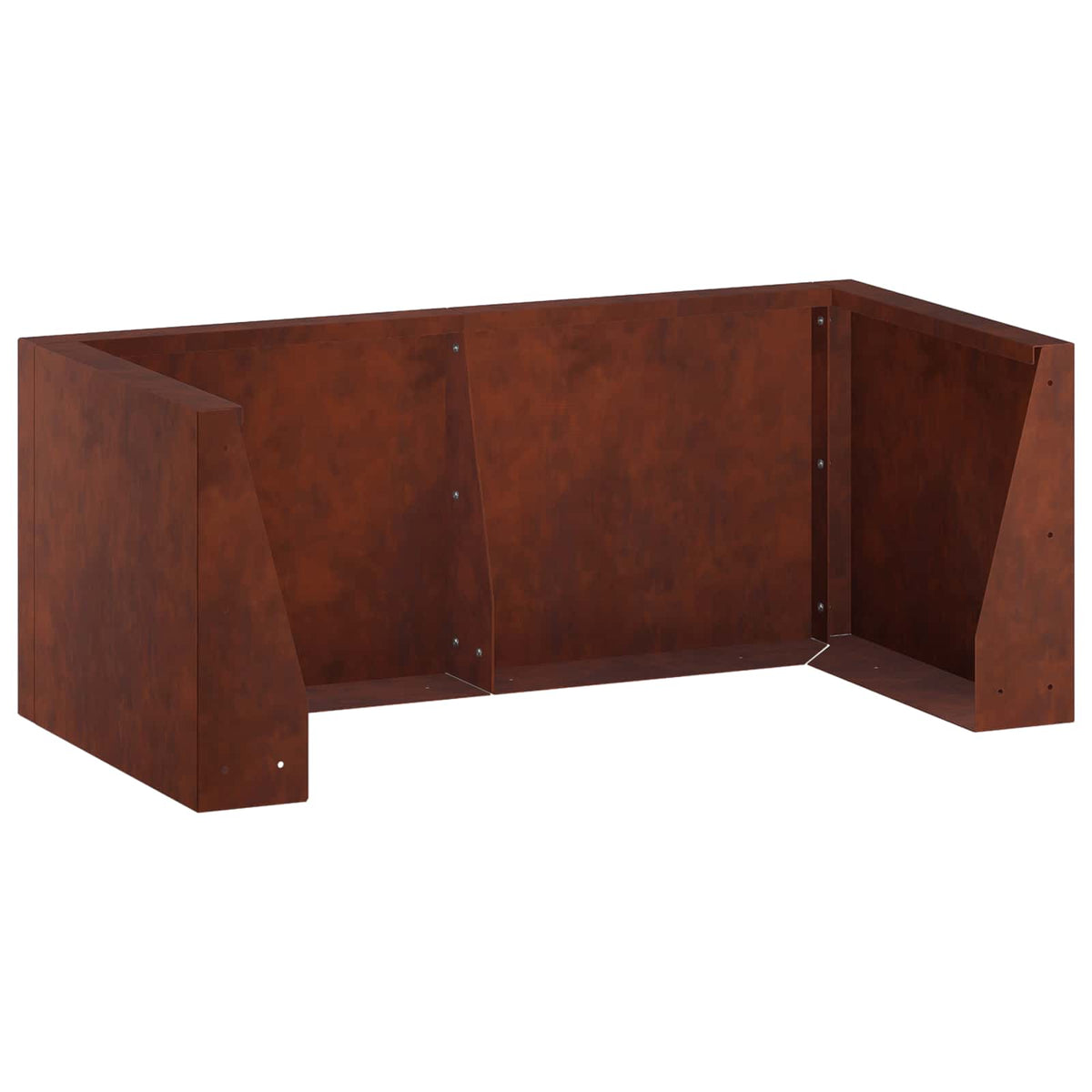 Retaining Wall 8 pcs 300 x 100 x 30 cm Weathering Steel Rusty
