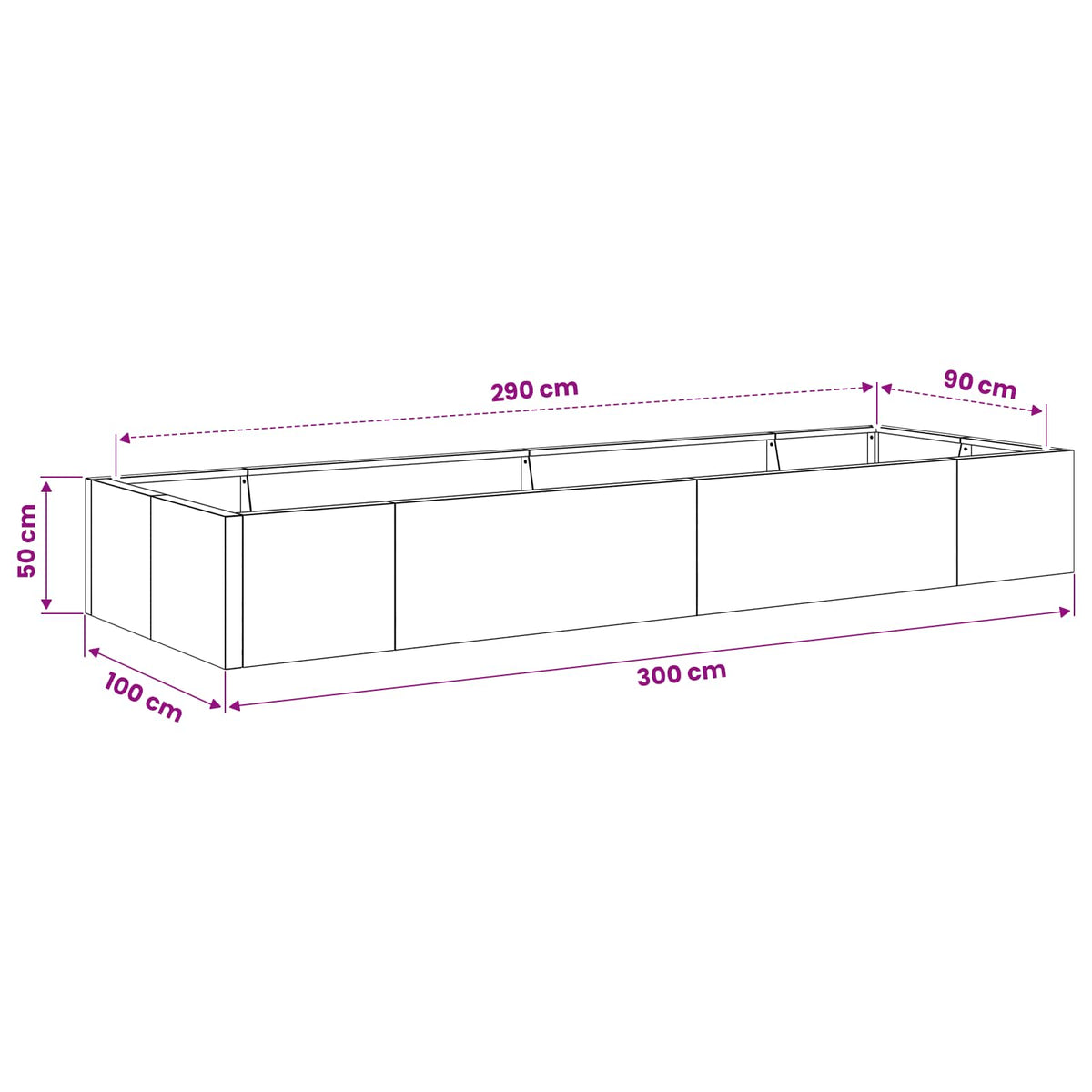 Retaining Wall 8 pcs 300 x 100 x 50 cm Steel Anthracite
