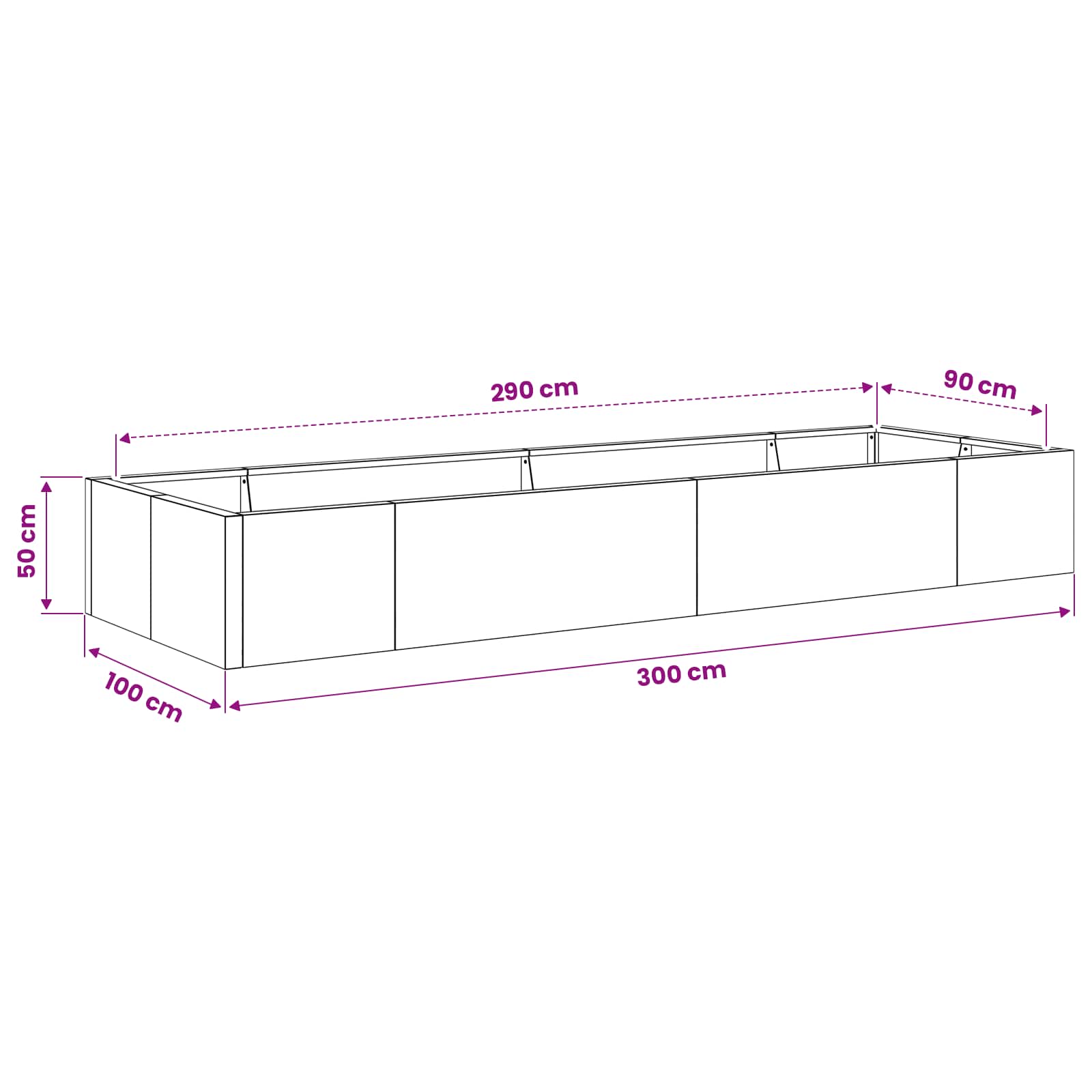 Retaining Wall 8 pcs 300 x 100 x 50 cm Weathering Steel Rusty