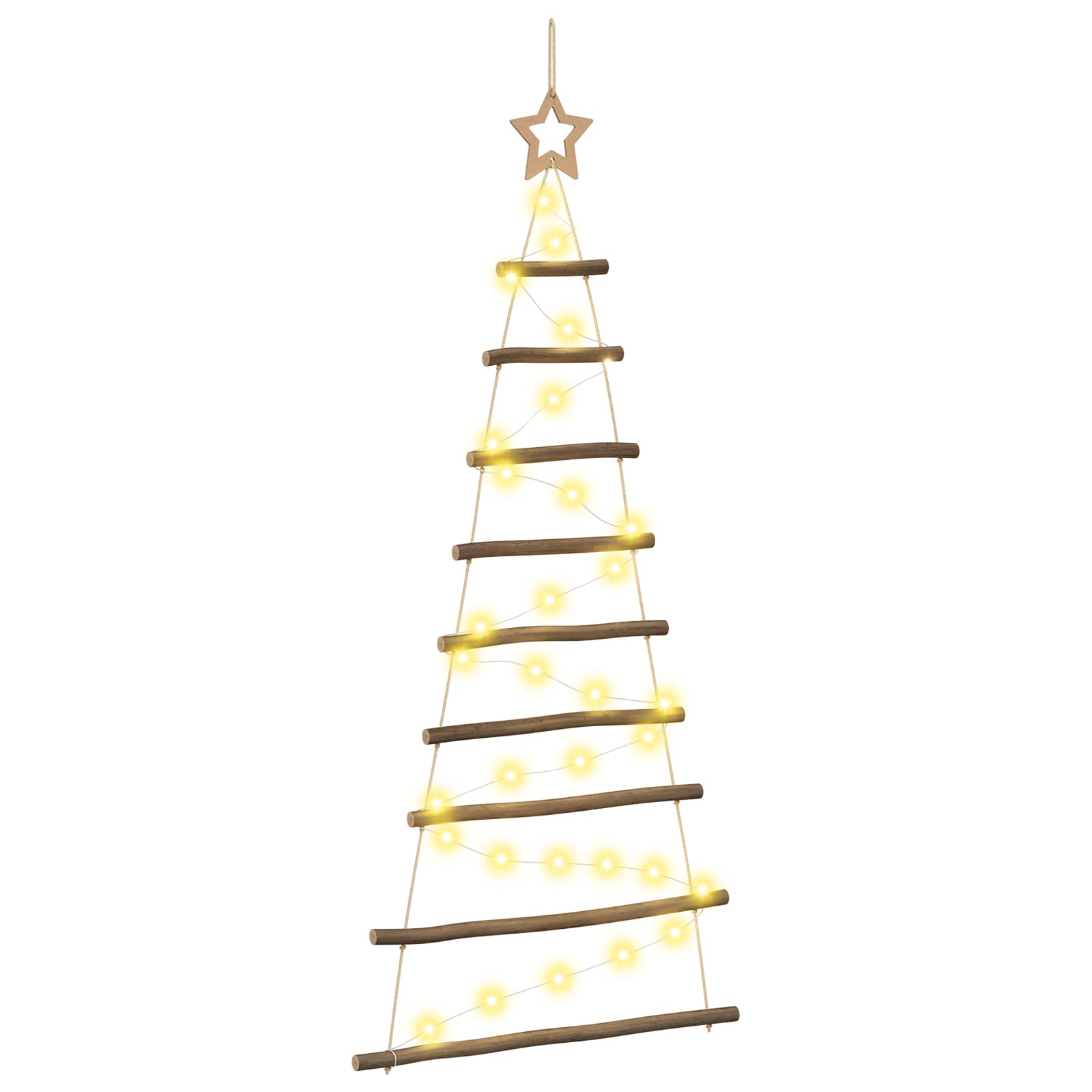 Hanging Christmas Tree 120 cm 50 LEDs Warm White