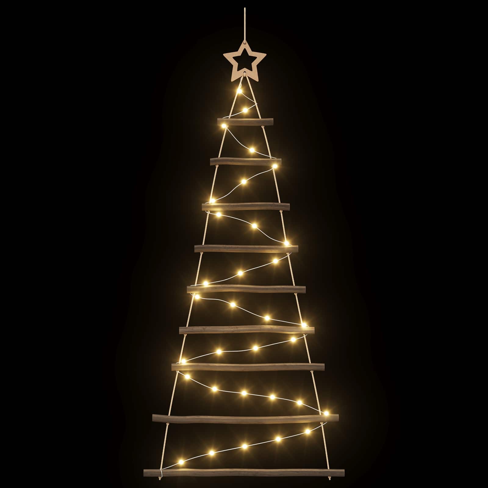 Hanging Christmas Tree 120 cm 50 LEDs Warm White