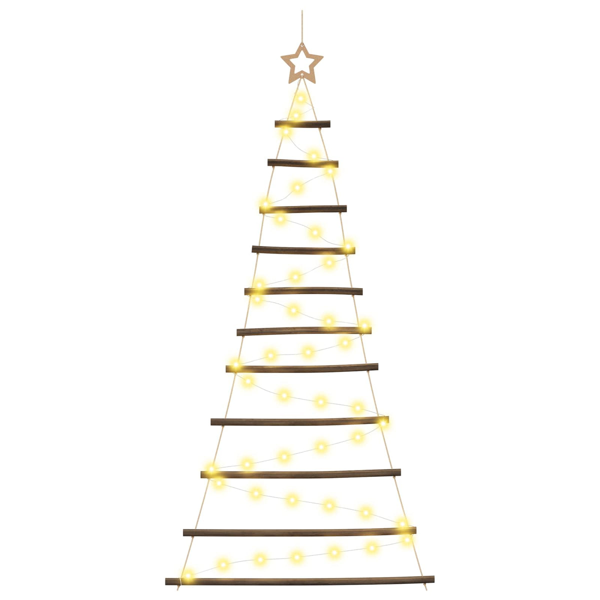 Hanging Christmas Tree 150 cm 80 LEDs Warm White