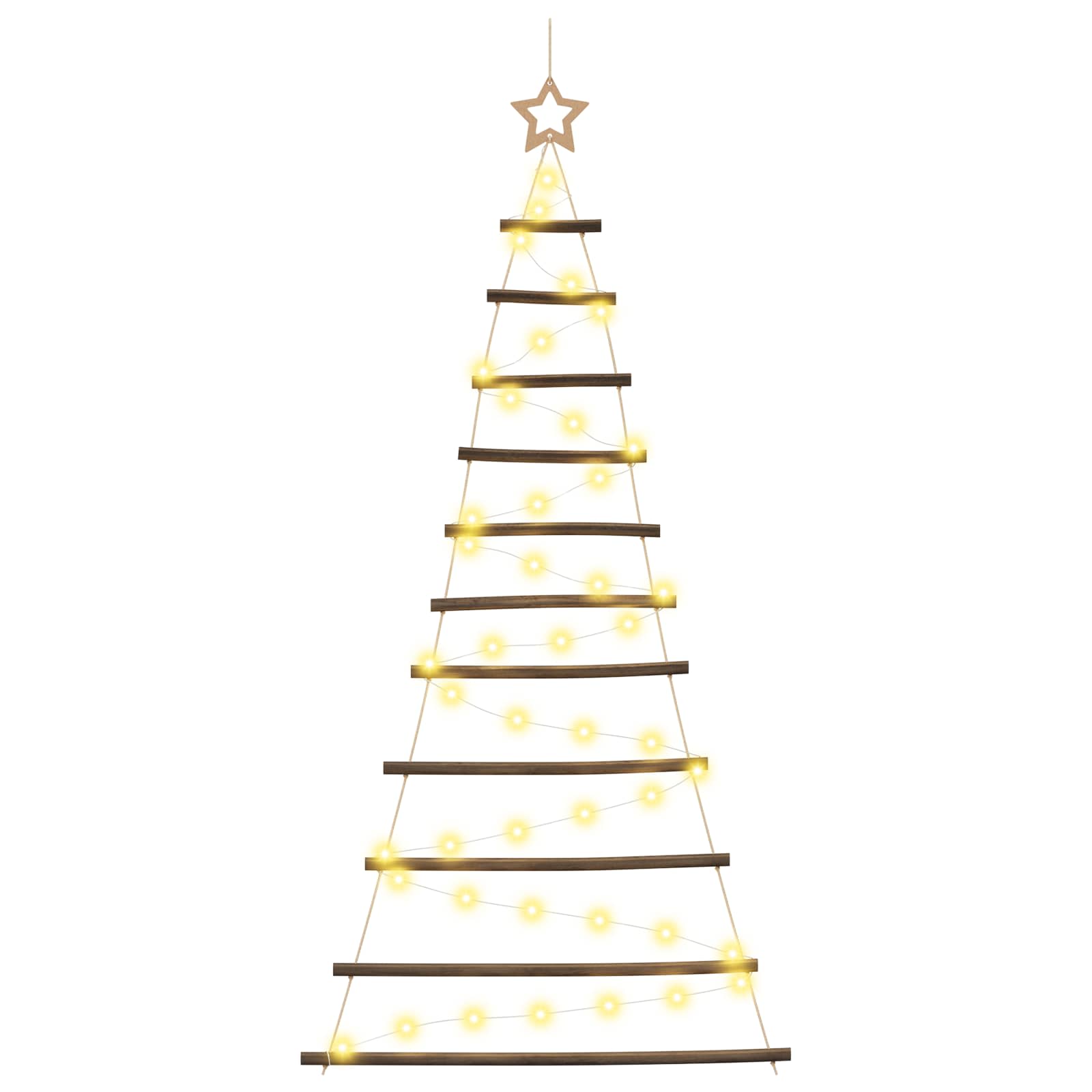 Hanging Christmas Tree 150 cm 80 LEDs Warm White
