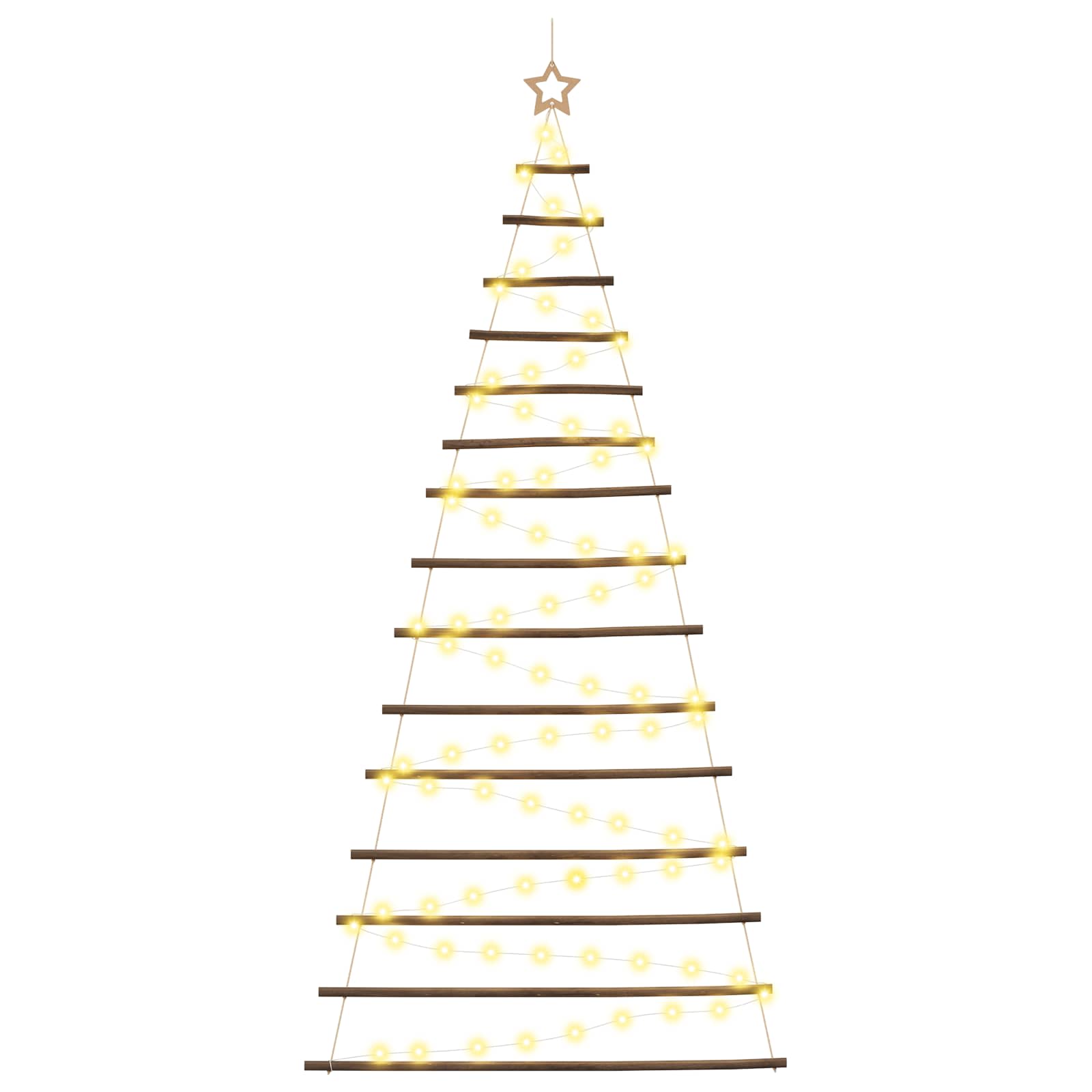 Hanging Christmas Tree 210 cm 130 LEDs Warm White