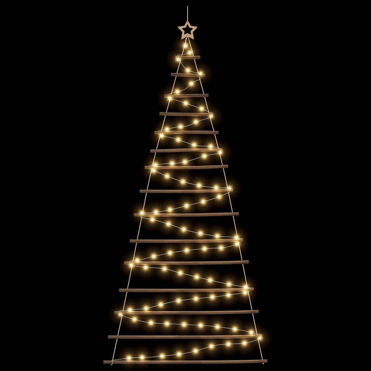 Hanging Christmas Tree 210 cm 130 LEDs Warm White