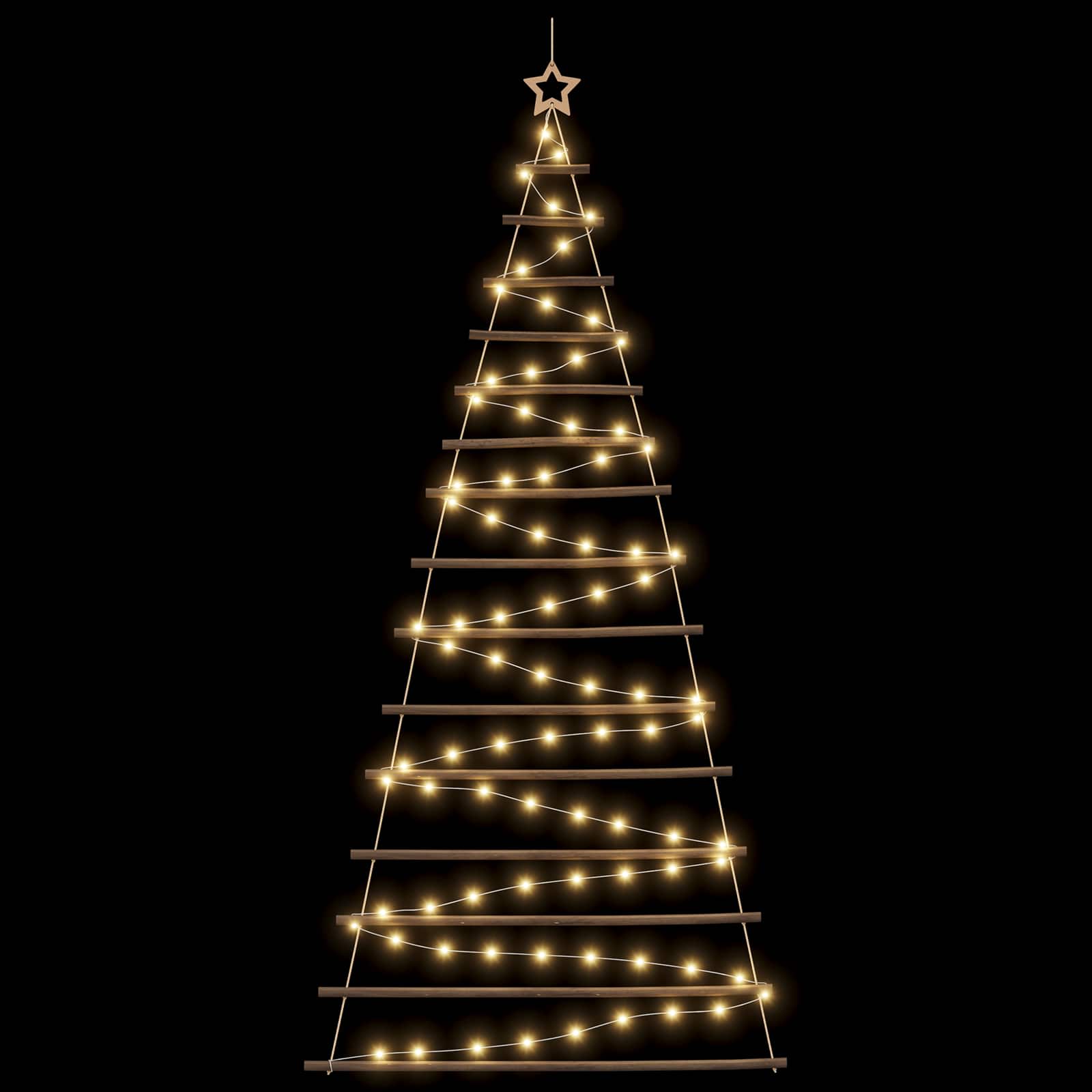 Hanging Christmas Tree 210 cm 130 LEDs Warm White