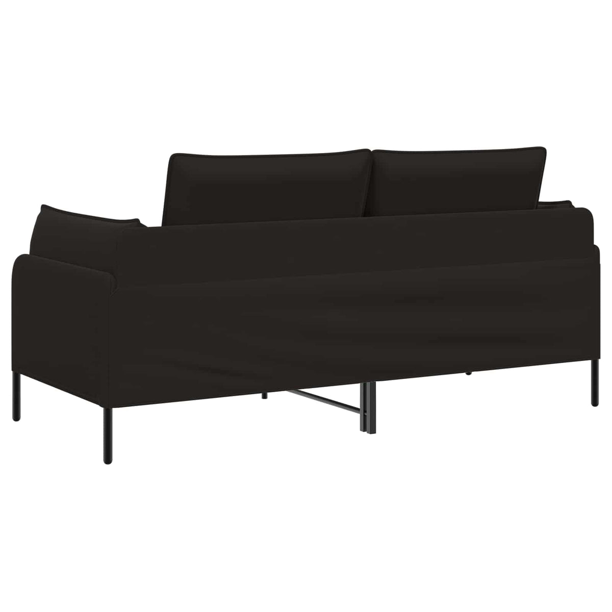 2-Seater Sofa 2-Seater Black 188 x 81 x 89 cm Velvet