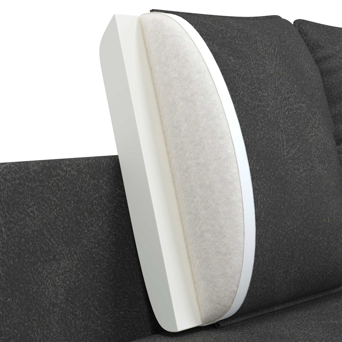 2-Seater Sofa Black 188 x 81 x 89 cm Faux Leather