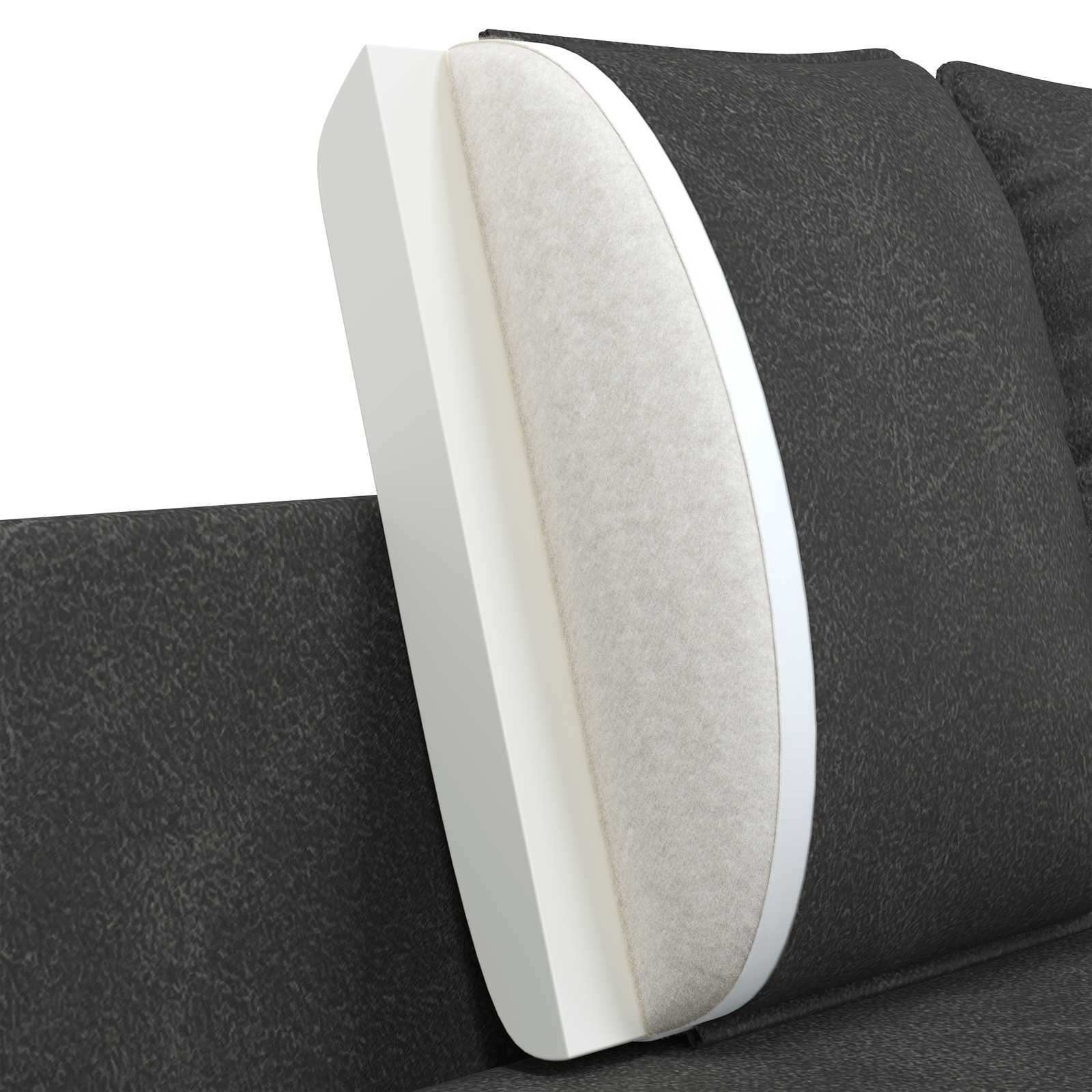 2-Seater Sofa Black 188 x 81 x 89 cm Faux Leather