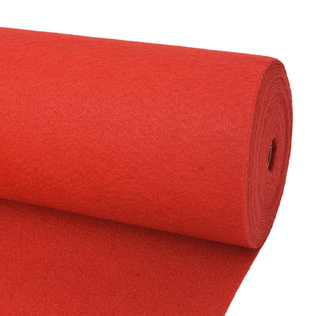 Carpet Plain Red 1 x 12 m Fabric